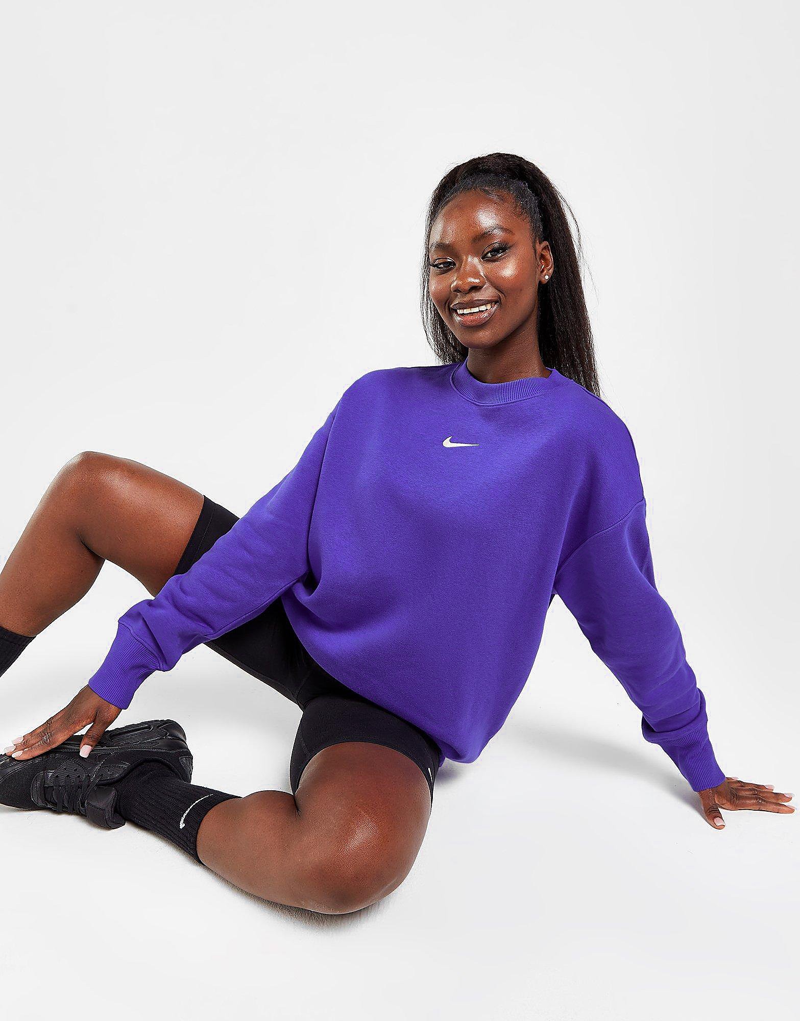 

Nike Phoenix Fleece Oversized Crew Sweatshirt - Lapis/Sail - Womens, Lapis/Sail