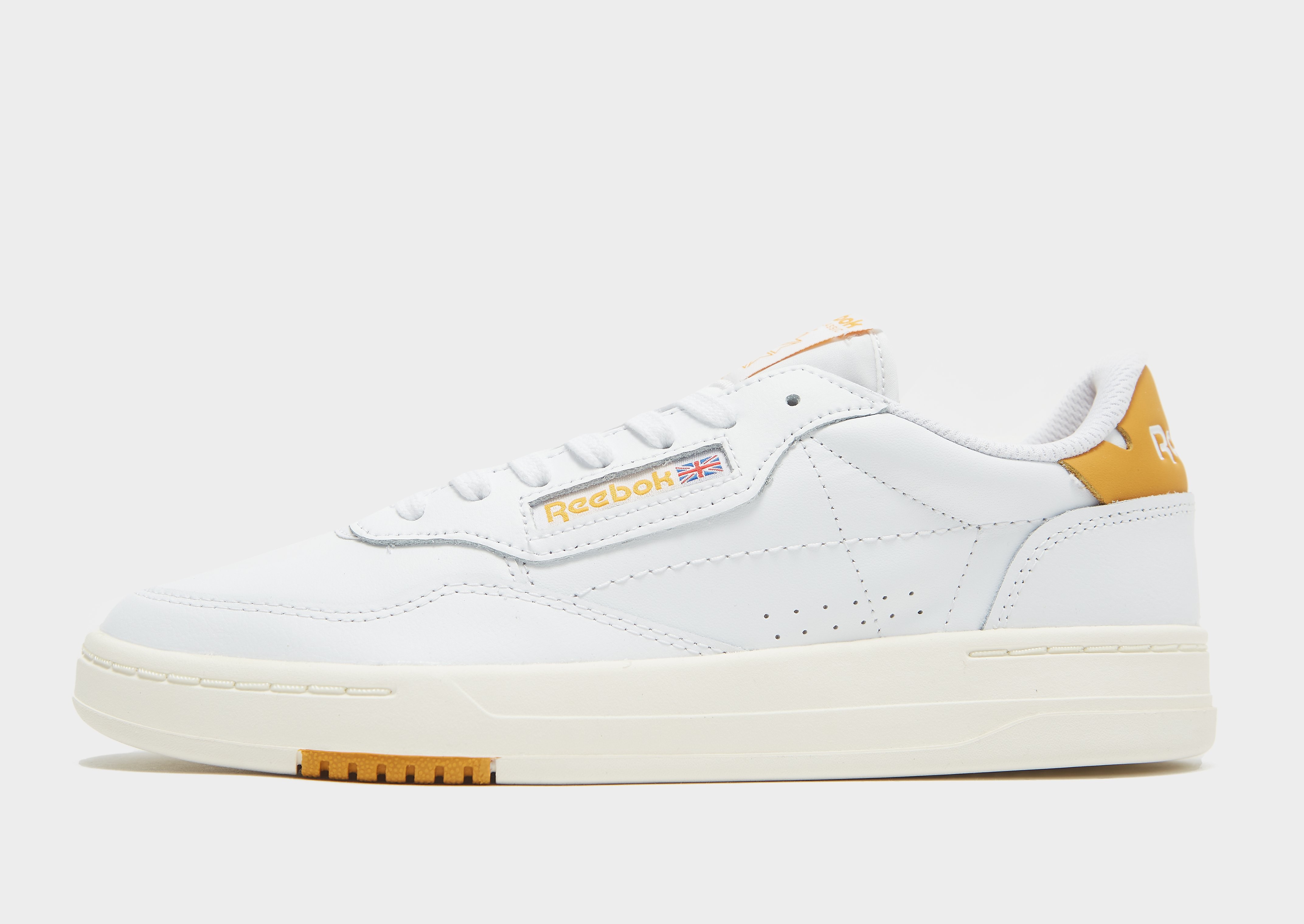 

Reebok Court Peak - Cloud White / Chalk / Bright Ochre - Womens, Cloud White / Chalk / Bright Ochre