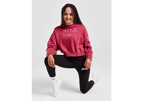 Nike Girls' Trend Fleece Crew Sweatshirt - Pink - Kids, Pink