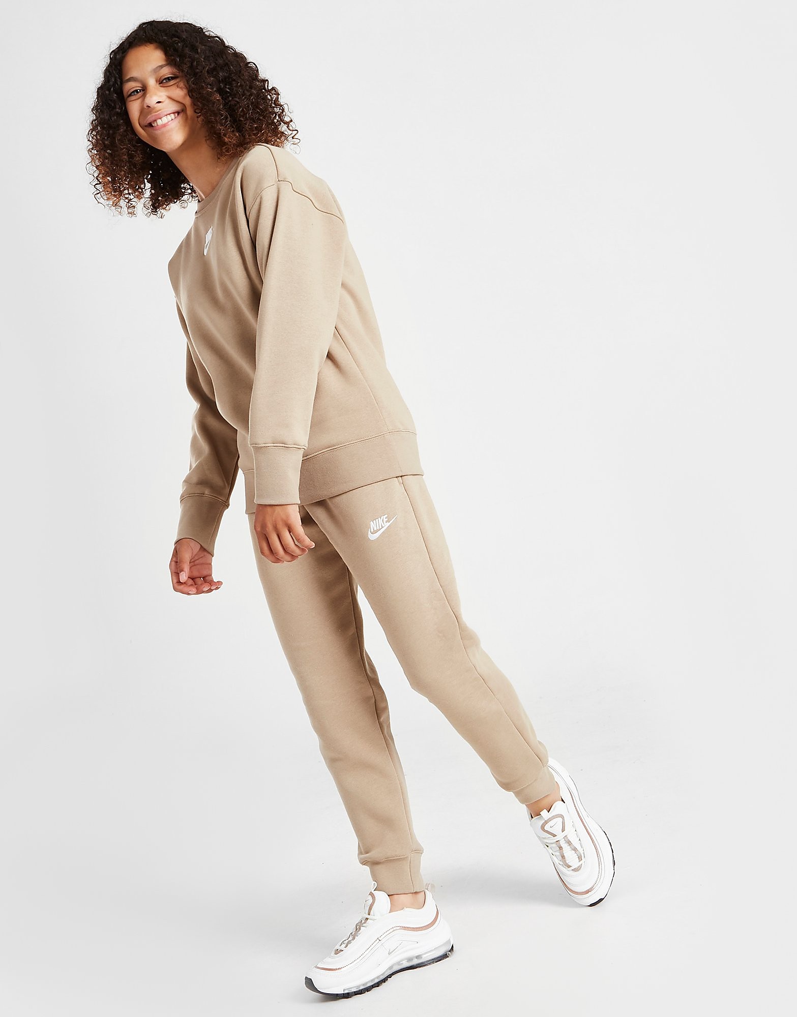 

Nike Girls' Sportswear Club Fleece Joggers Junior - Brown - Kids, Brown