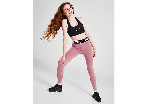 Nike Pro Girls' Fitness Tights Junior - Pink, Pink