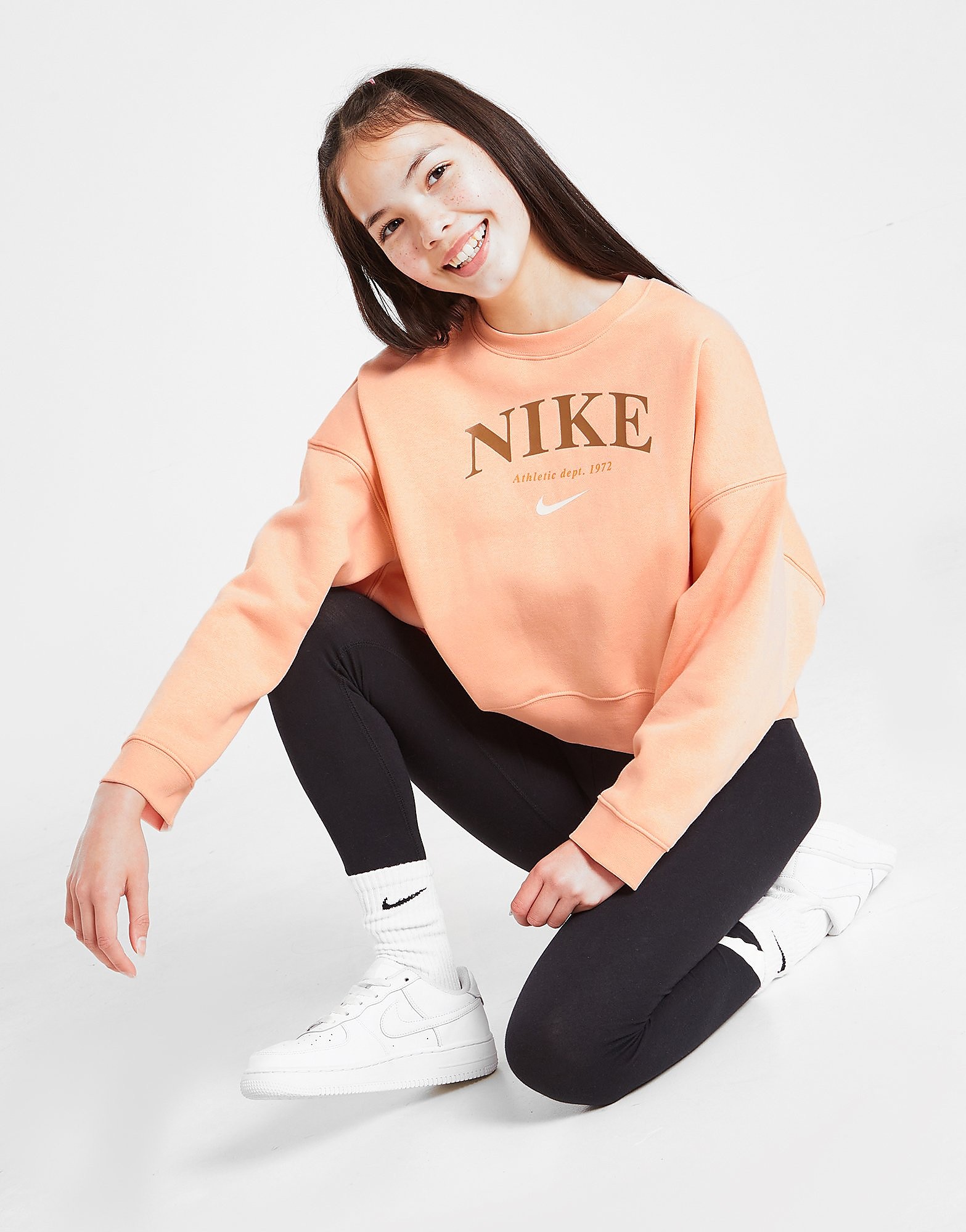 

Nike Girls' Trend Fleece Crew Sweatshirt Junior - Only at JD - Arctic Orange - Kids, Arctic Orange