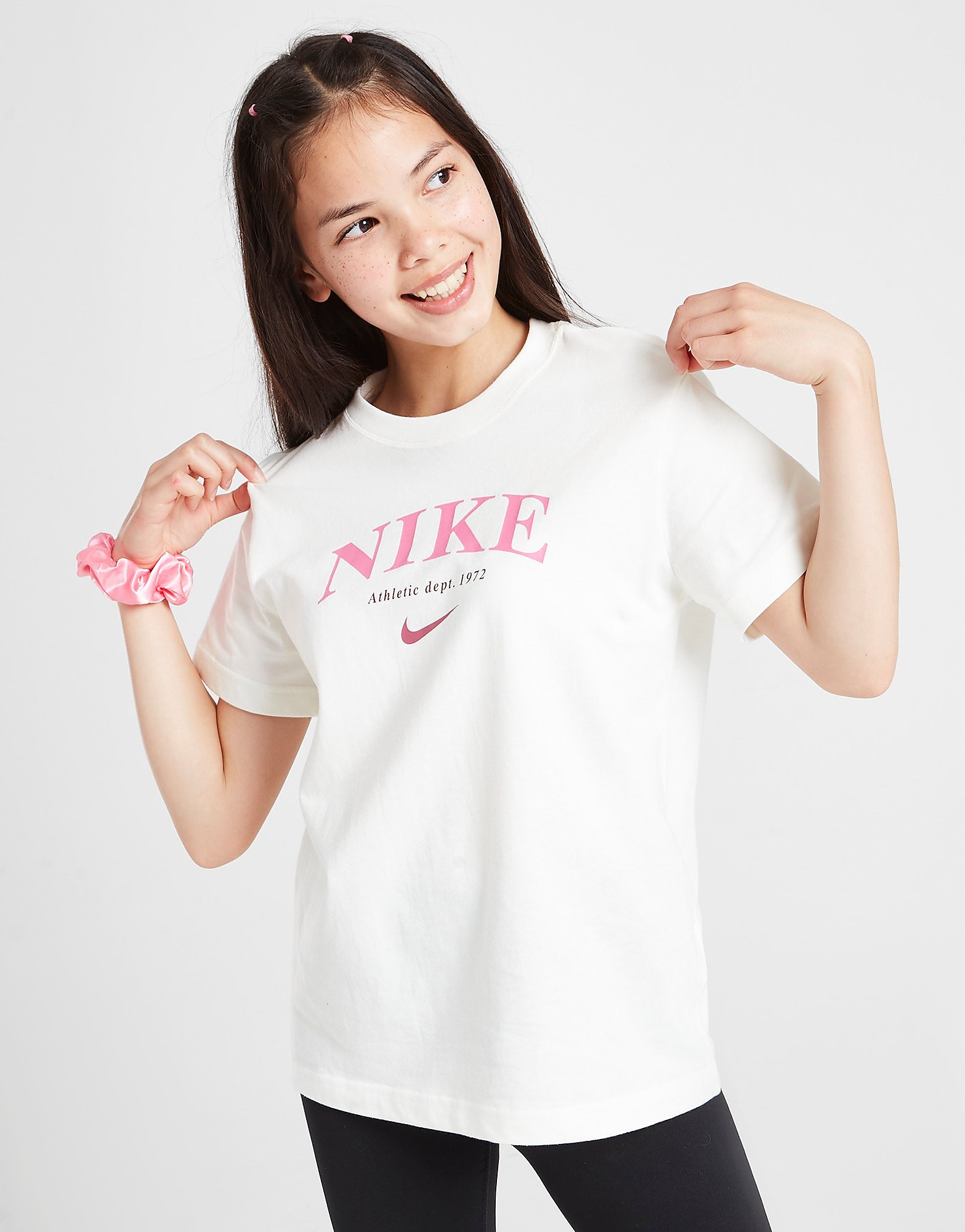 

Nike Girls' Trend Boyfriend T-Shirt Junior - White - Kids, White