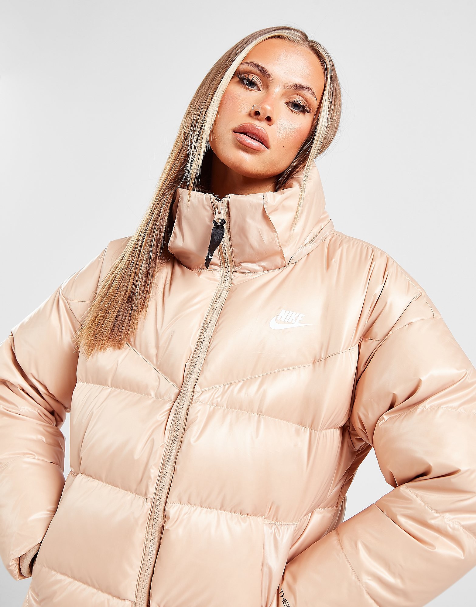 

Nike City Hooded Parka Jacket - Brown - Womens, Brown