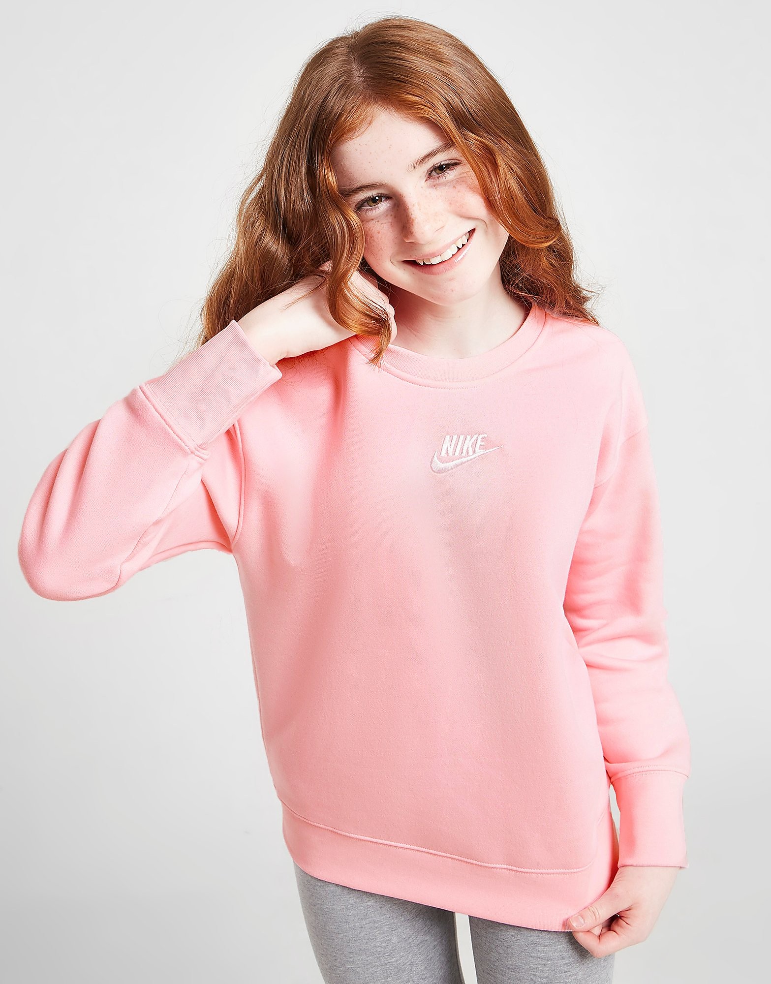 

Nike Girls' Club Fleece Boyfriend Sweatshirt Junior - Pink - Kids, Pink
