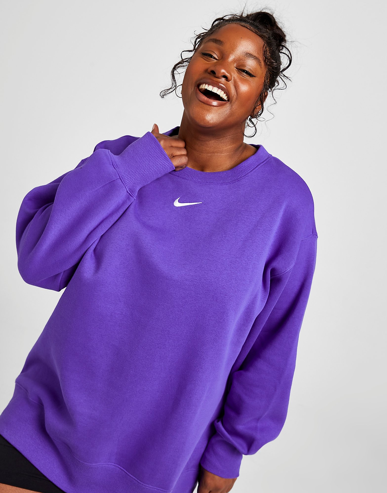 

Nike Plus Size Phoenix Oversized Crew Sweatshirt - Blue - Womens, Blue
