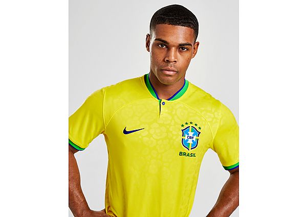 Nike Brazil 2022 Home Shirt - YELLOW - Mens, YELLOW