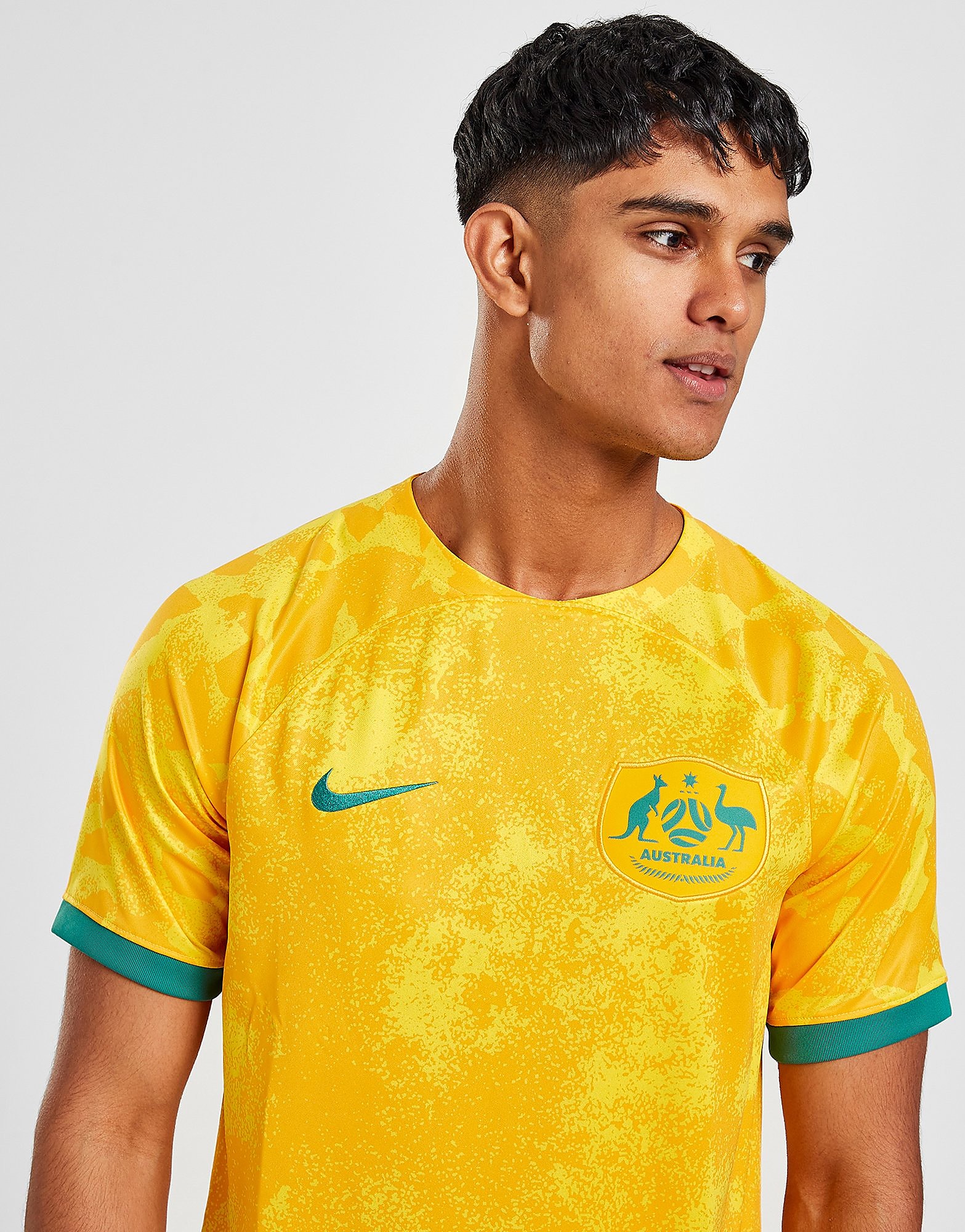 

Nike Australia 2022 Home Shirt - Yellow - Mens, Yellow