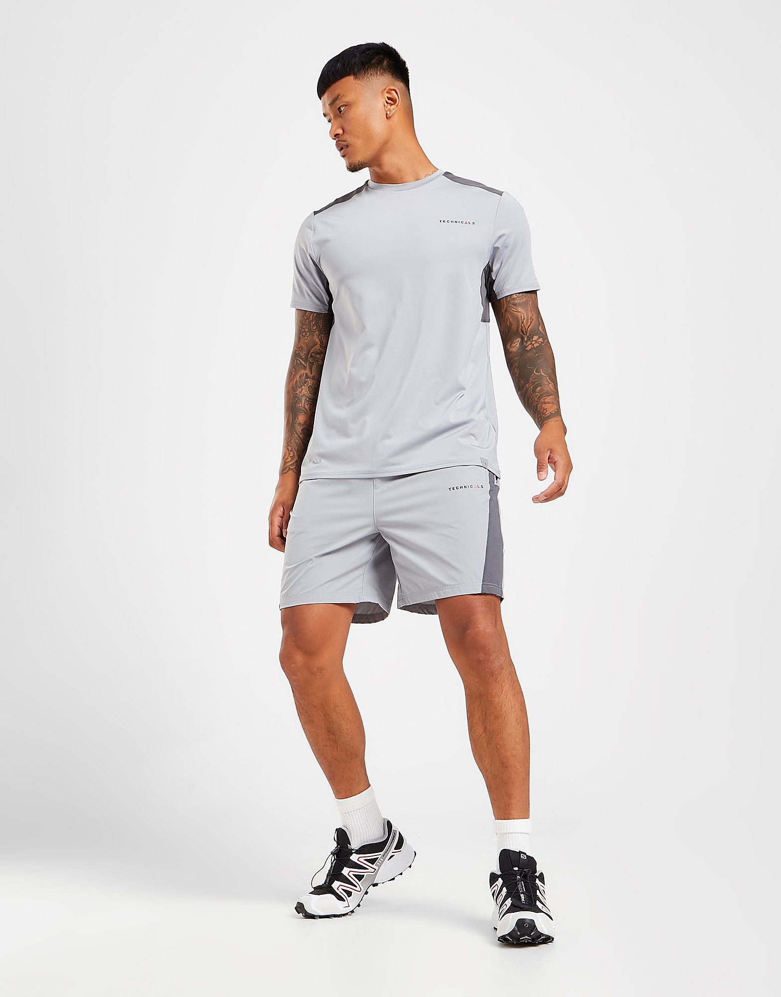 

Technicals Arch Woven Shorts - Grey - Mens, Grey
