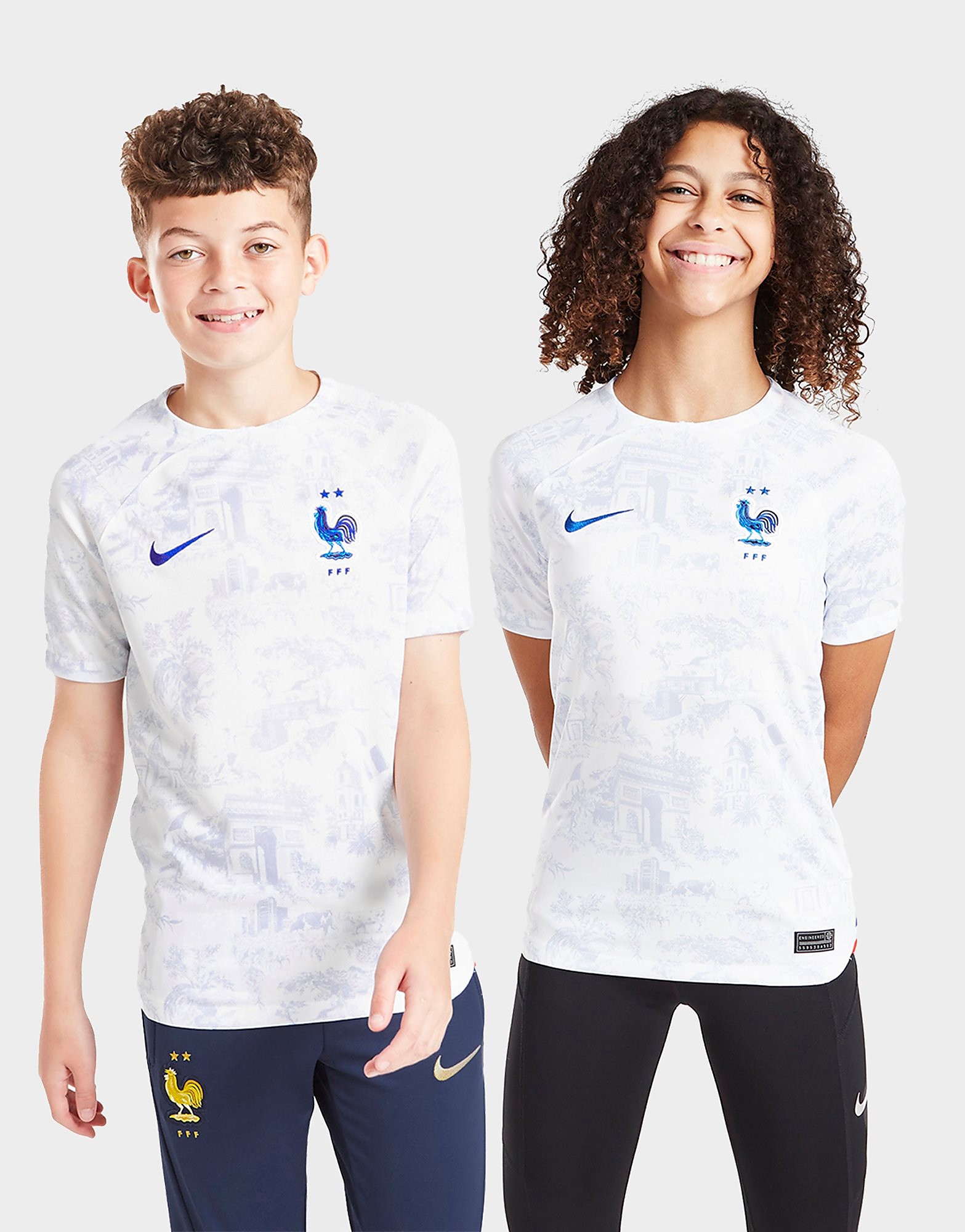 

Nike France 2022 Away Shirt Junior - White - Kids, White