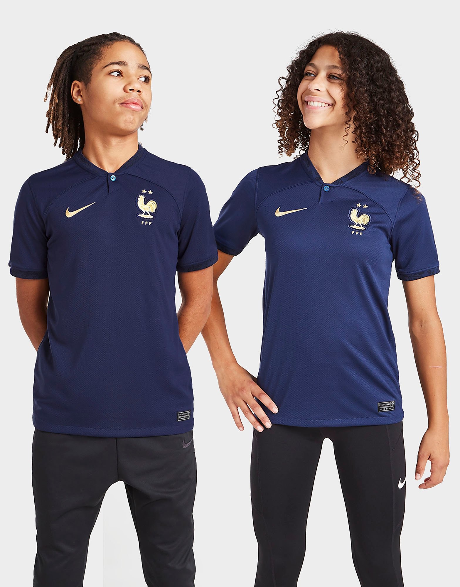 

Nike France 2022 Home Shirt Junior - Navy - Kids, Navy
