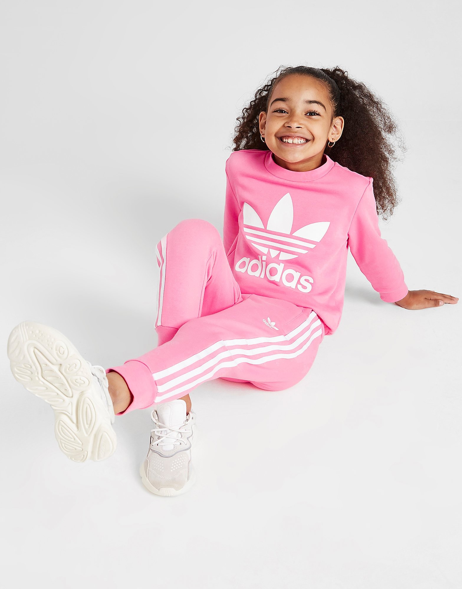 Adidas Originals Fato de Treino Girls' Trefoil para Criança - Cor-de-rosa - Kids, Cor-de-rosa