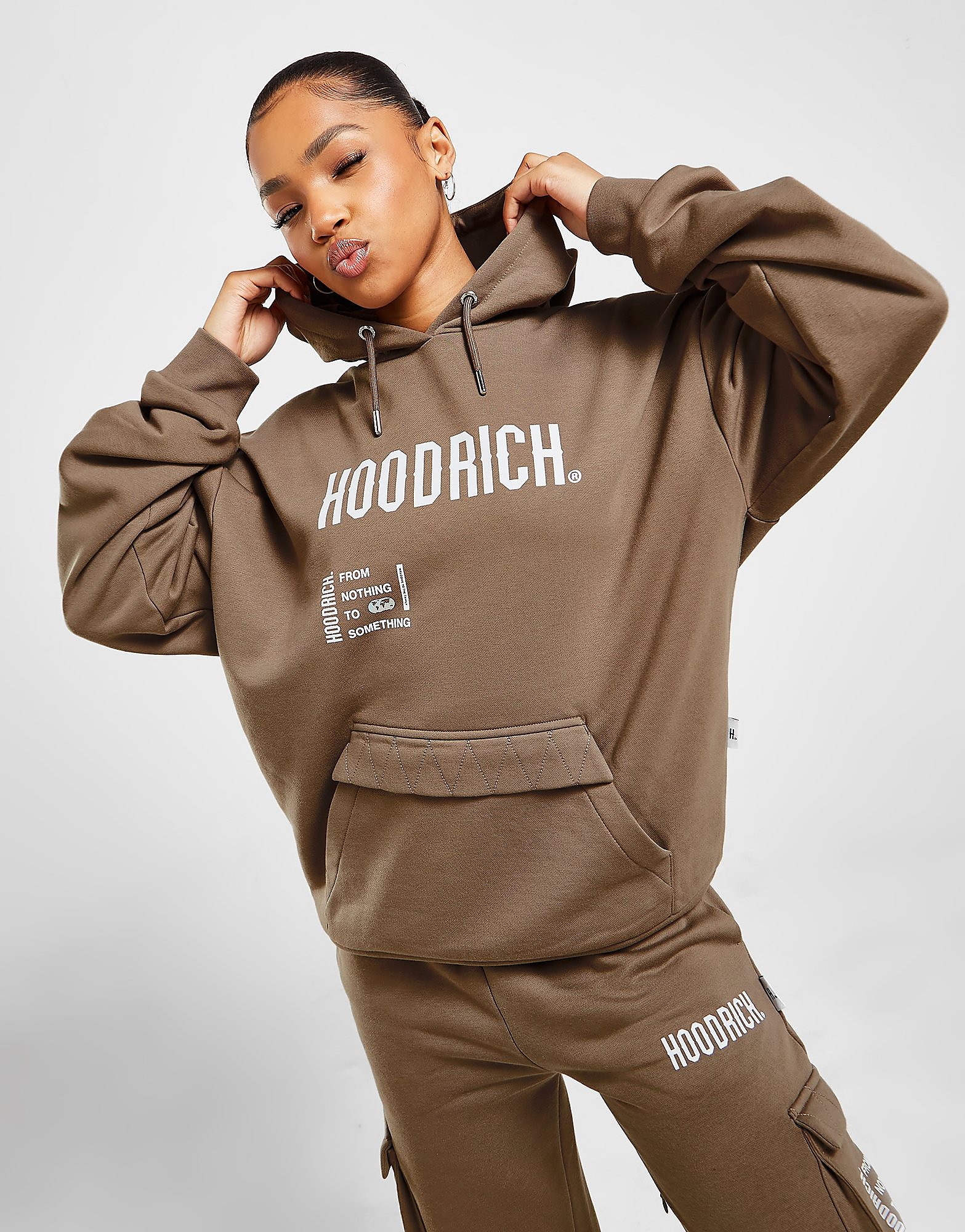 Hoodrich Frenzy Overhead Hoodie, Brun