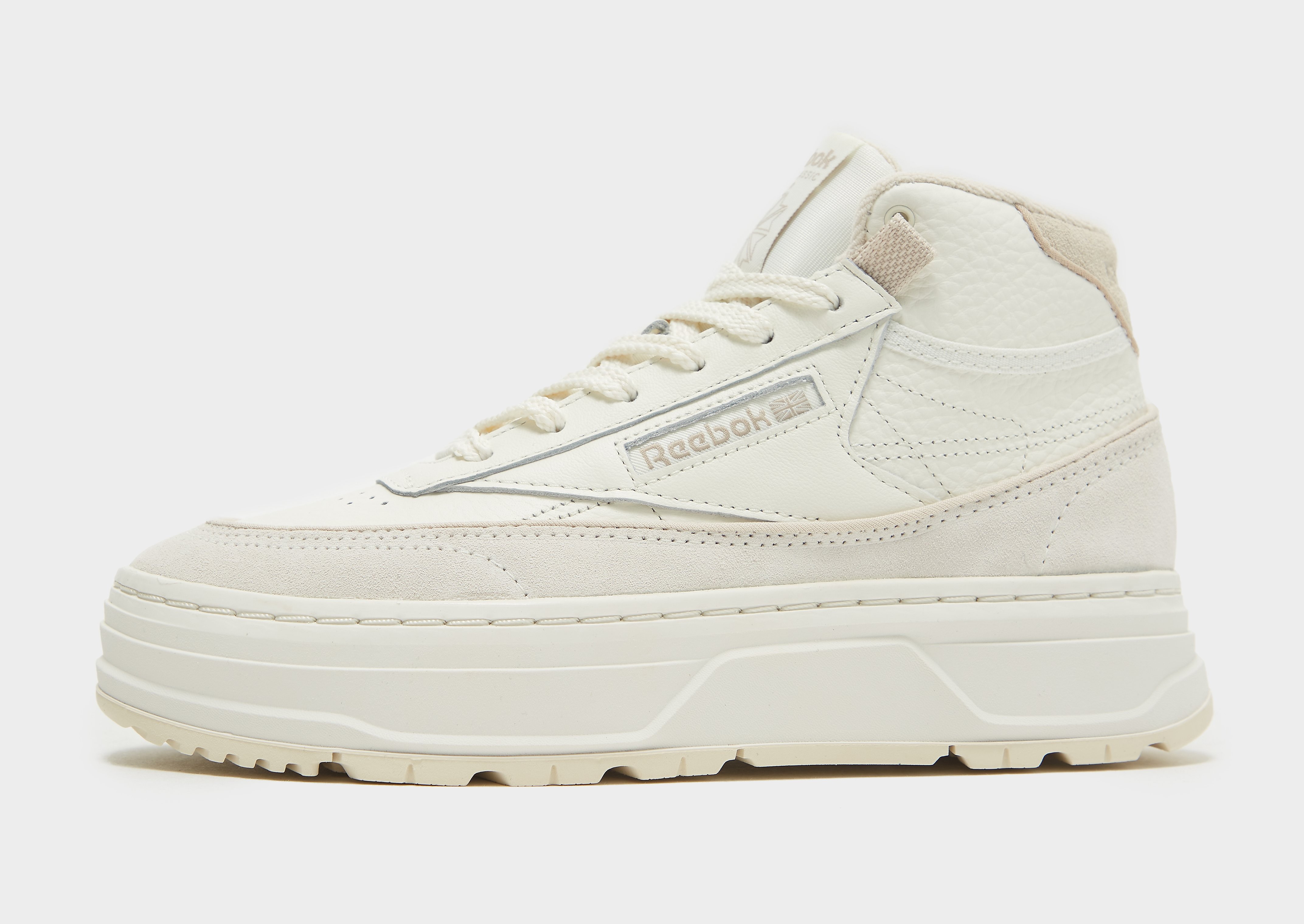 

Reebok Club C GEO Mid Women's - Chalk / Alabaster / Modern Beige/CREAM, Chalk / Alabaster / Modern Beige/CREAM