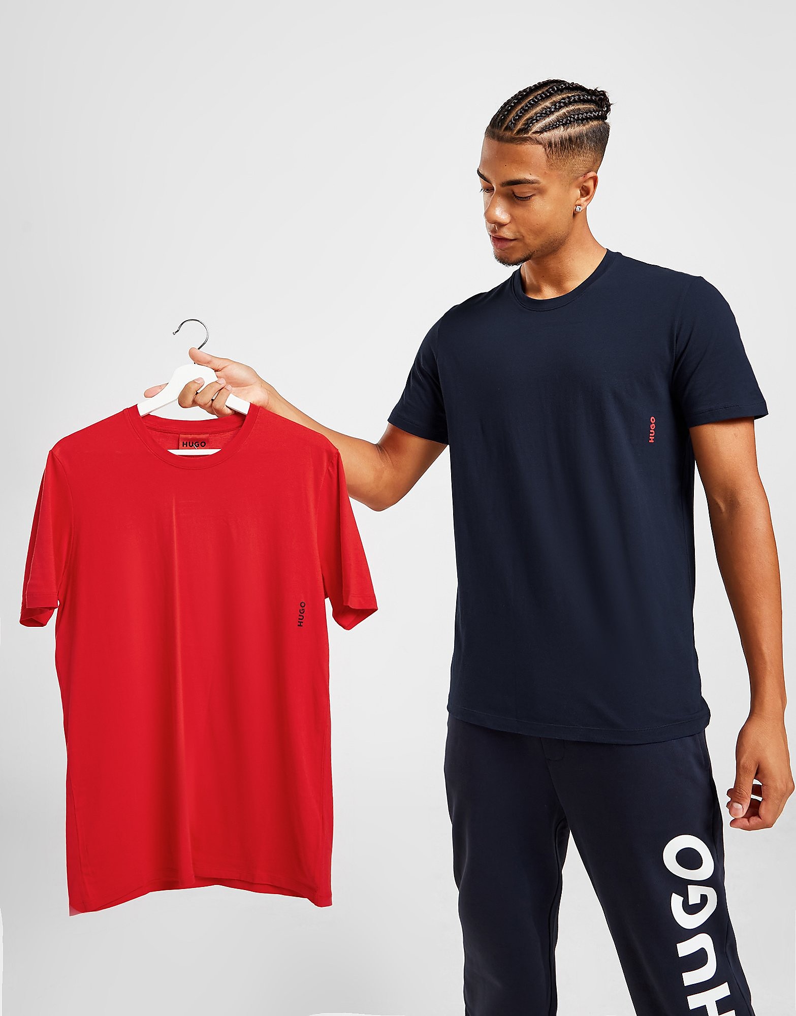 

HUGO 2 Pack T-Shirts - Multi Coloured - Mens, Multi Coloured