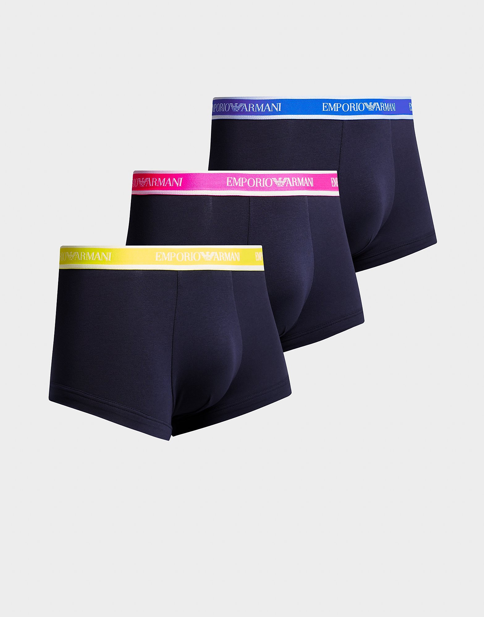 

Emporio Armani 3-Pack Trunks - Navy - Mens, Navy