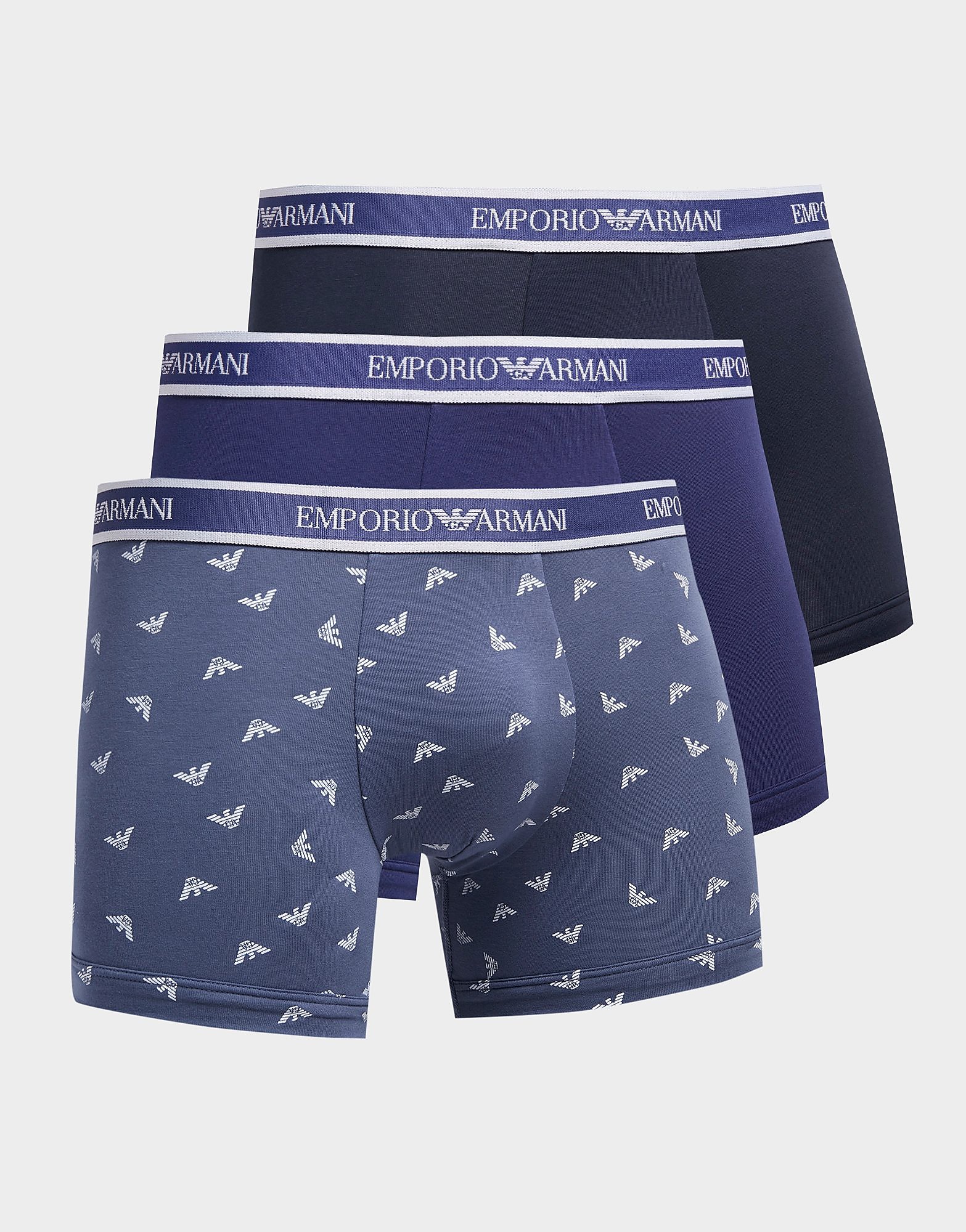 

Emporio Armani 3-Pack Boxers - Navy - Mens, Navy