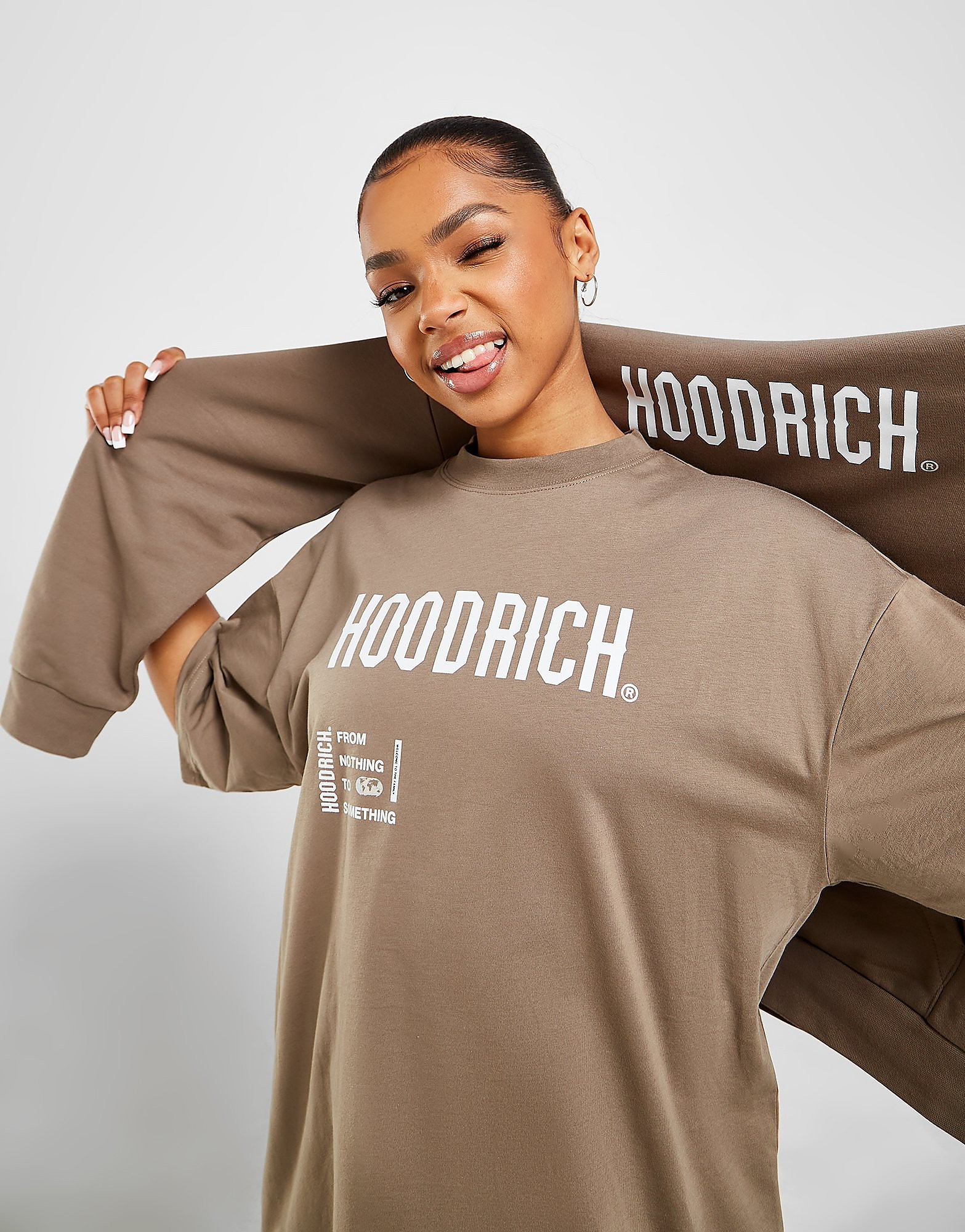 

Hoodrich Frenzy Boyfriend T-Shirt - Only at JD - Brown - Womens, Brown