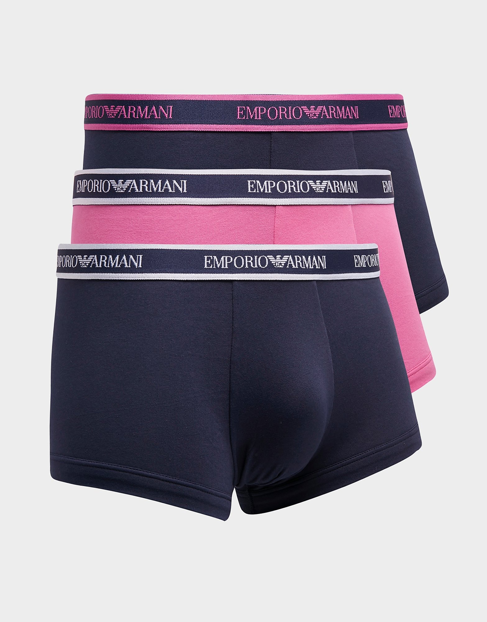 

Emporio Armani 3-Pack Boxer Shorts - Blue/Pink/MULTI - Mens, Blue/Pink/MULTI