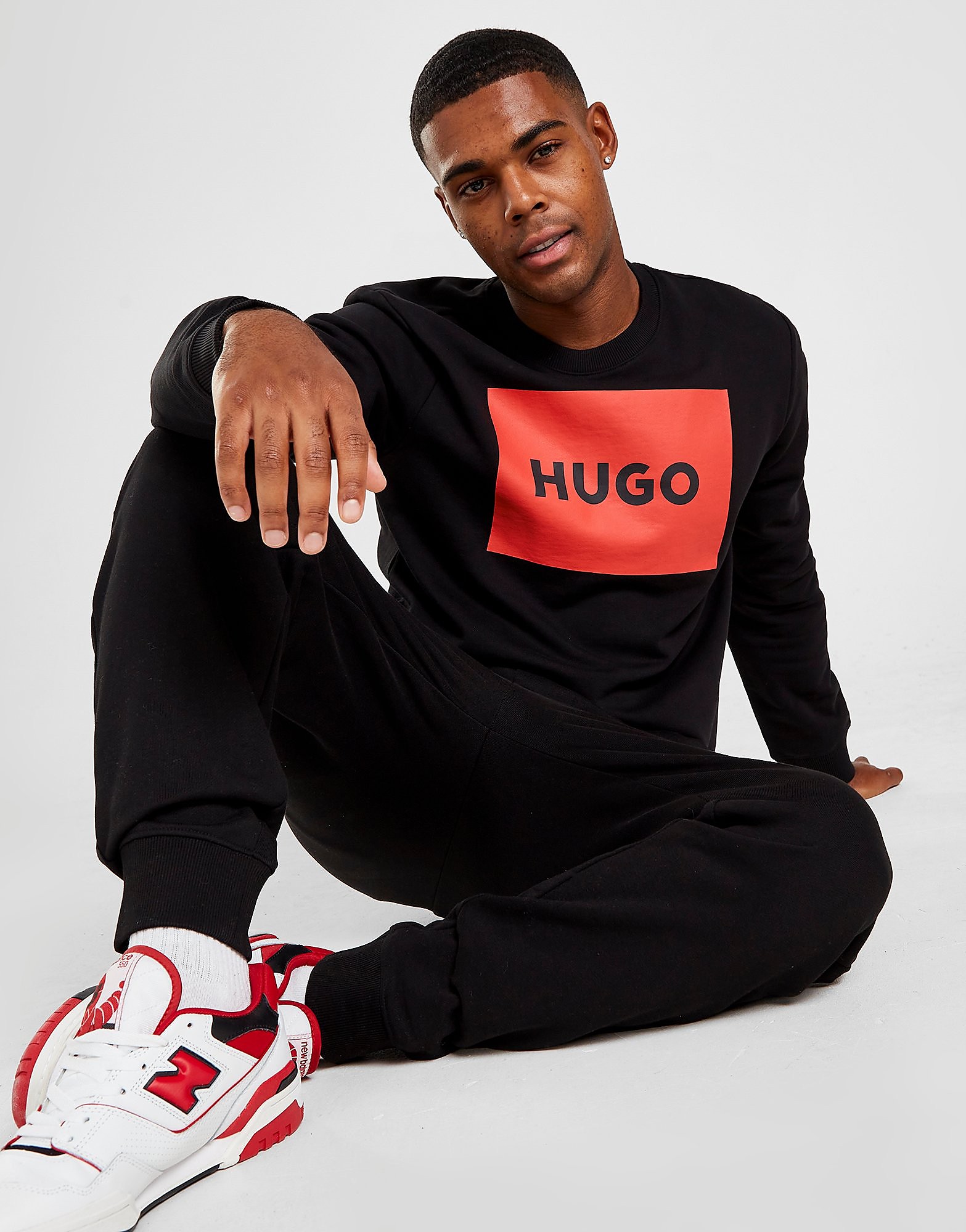 

HUGO Duragol Square Sweatshirt - Black - Mens, Black