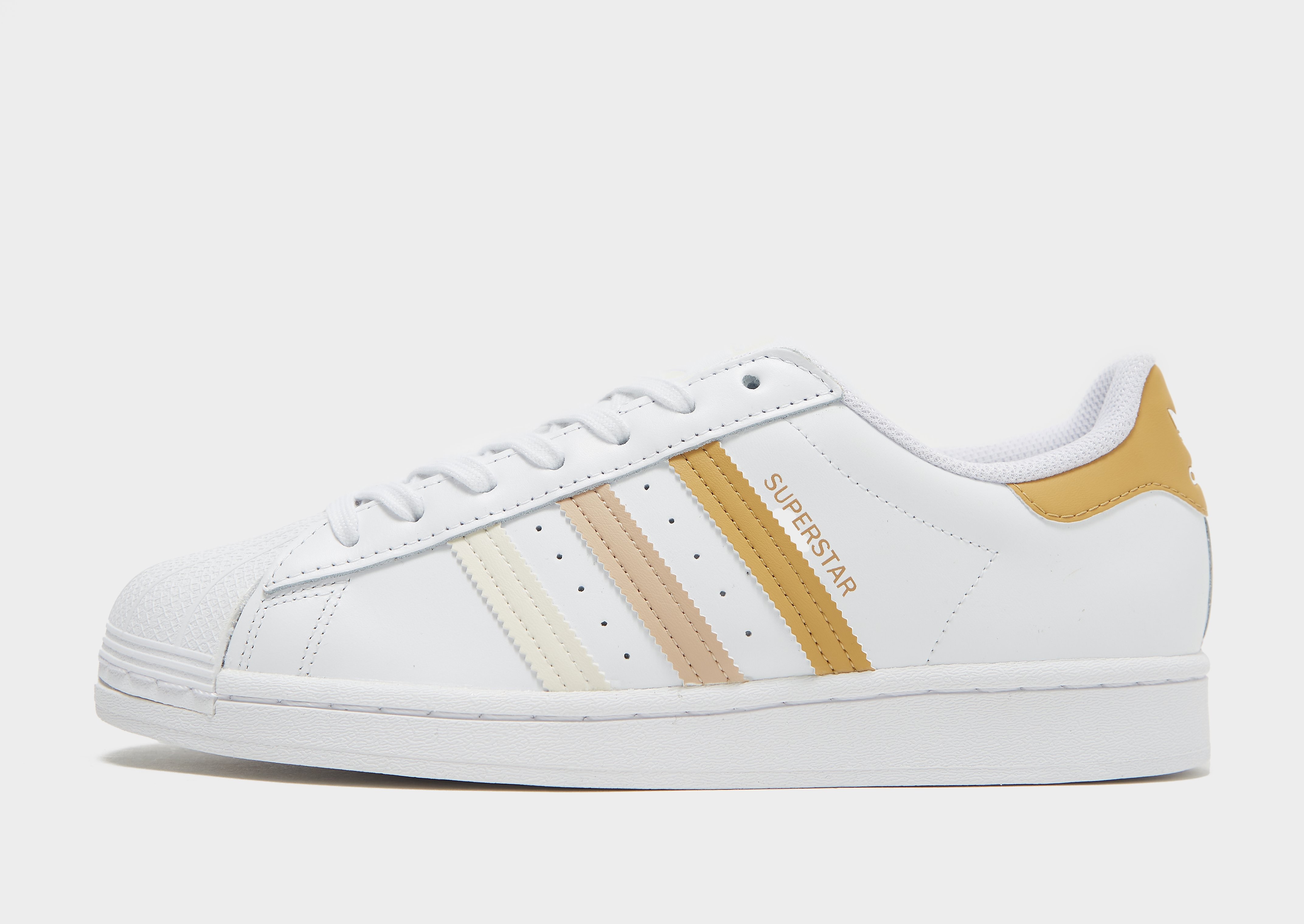 

adidas Originals Superstar - Cloud White / Golden Beige / Magic Beige - Mens, Cloud White / Golden Beige / Magic Beige