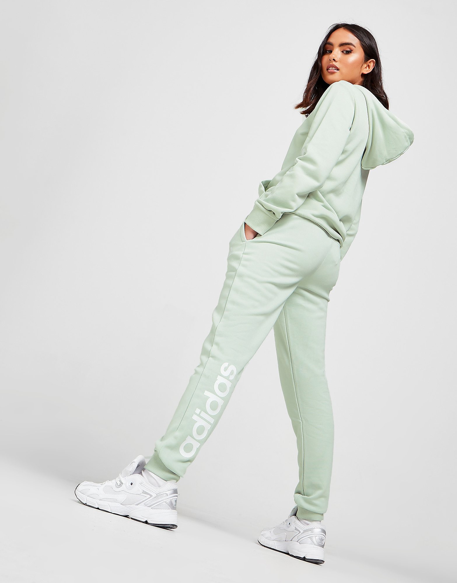 adidas Joggers Core Linear Logo - Verde - Womens, Verde