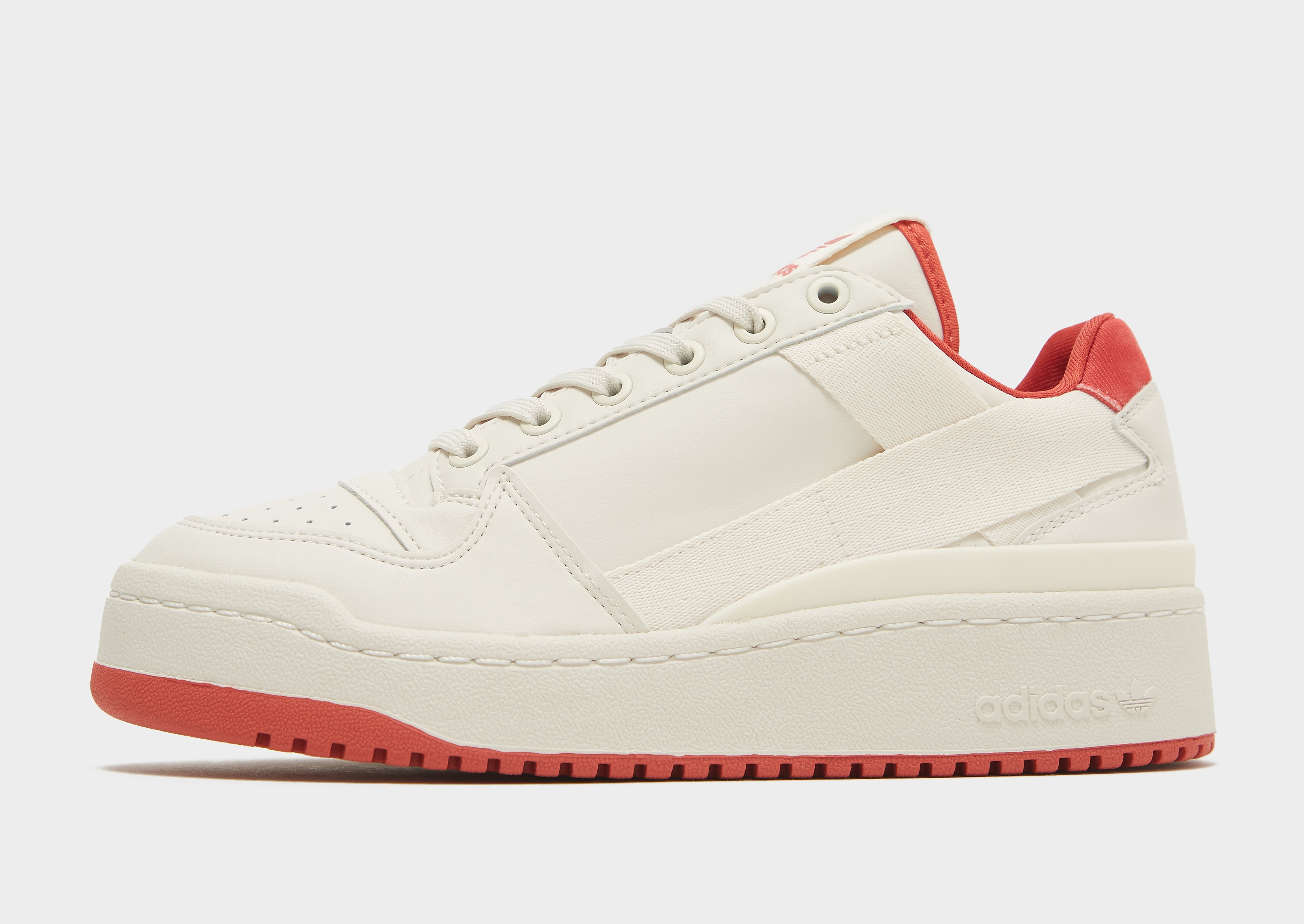 

adidas Originals Forum Bold Low Shoes - Chalk White / Chalk White / Crew Red - Kids, Chalk White / Chalk White / Crew Red