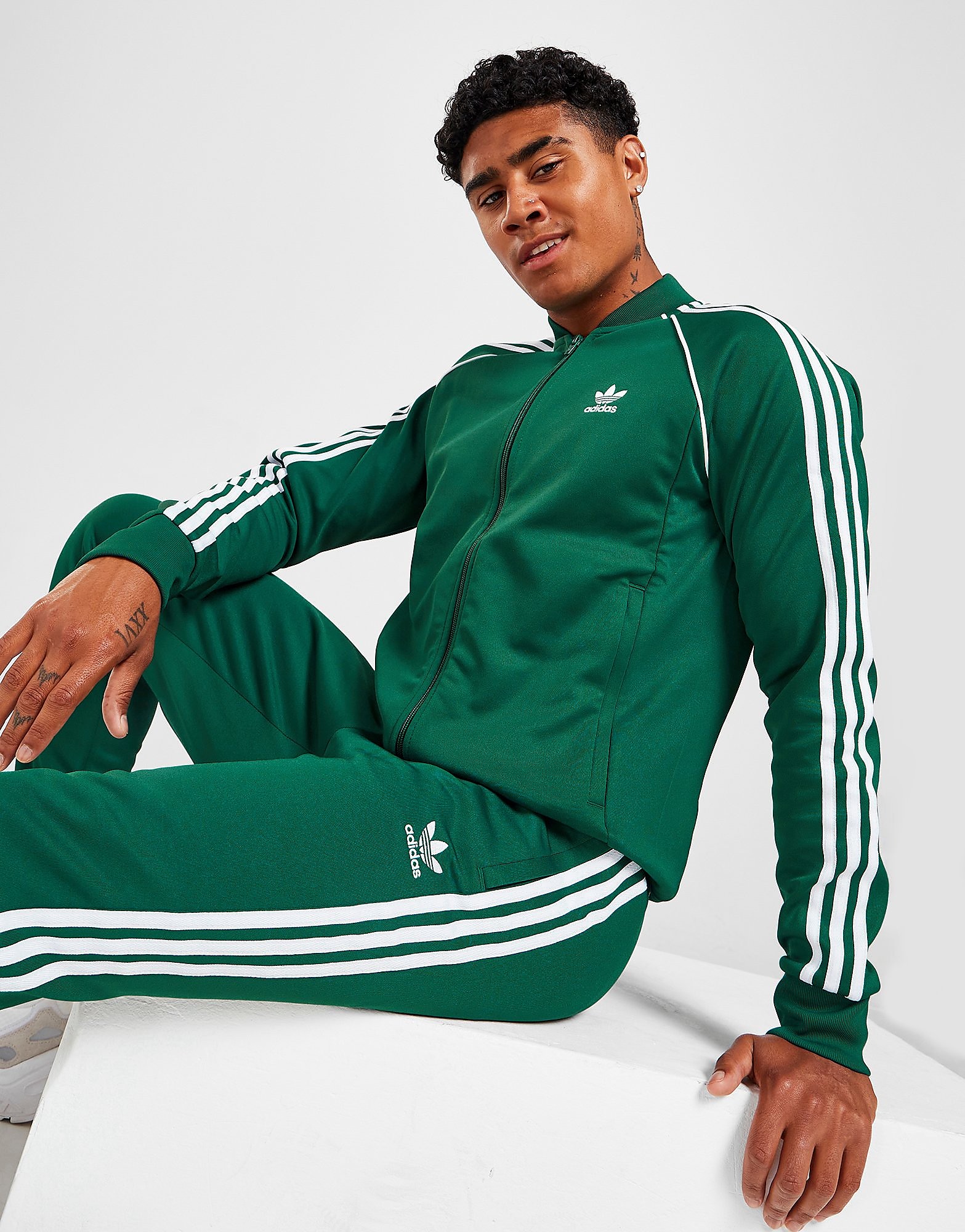 adidas Originals Casaco de Fato de Treino SS - Only at JD - Verde - Mens, Verde