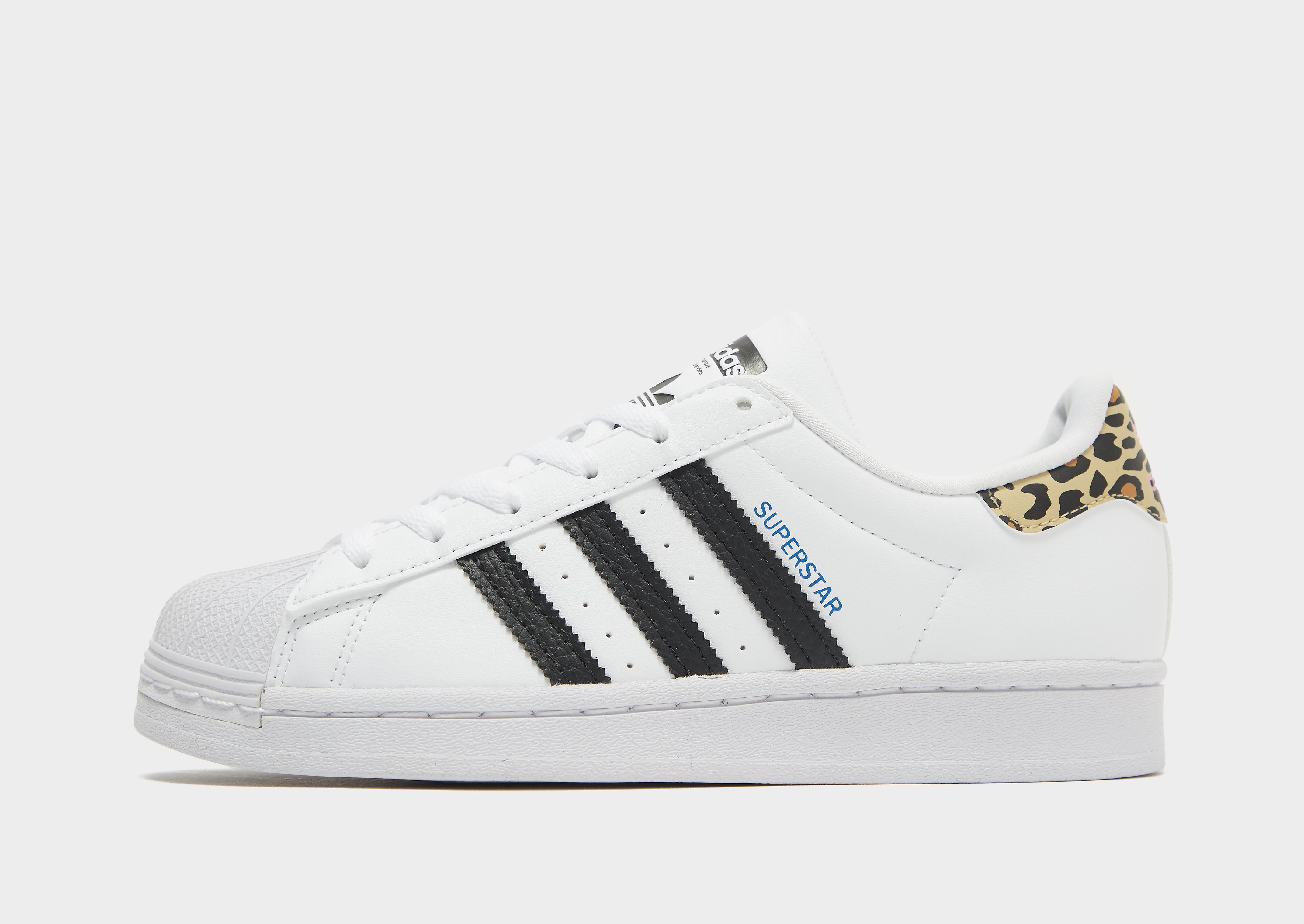 

adidas Originals Superstar Junior - Cloud White / Core Black / Blue - Kids, Cloud White / Core Black / Blue