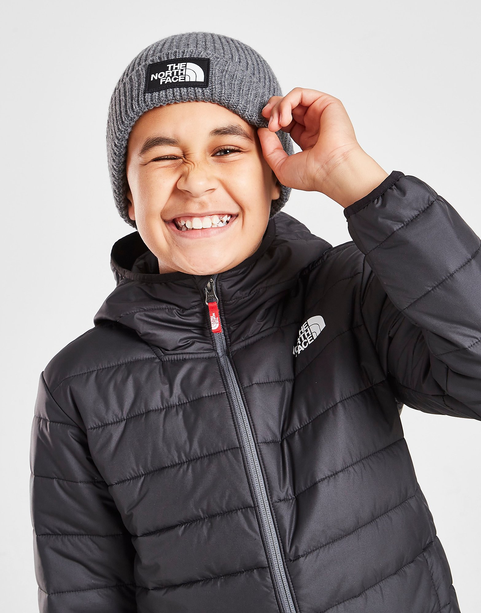 

The North Face Logo Beanie Junior - Grey - Kids, Grey