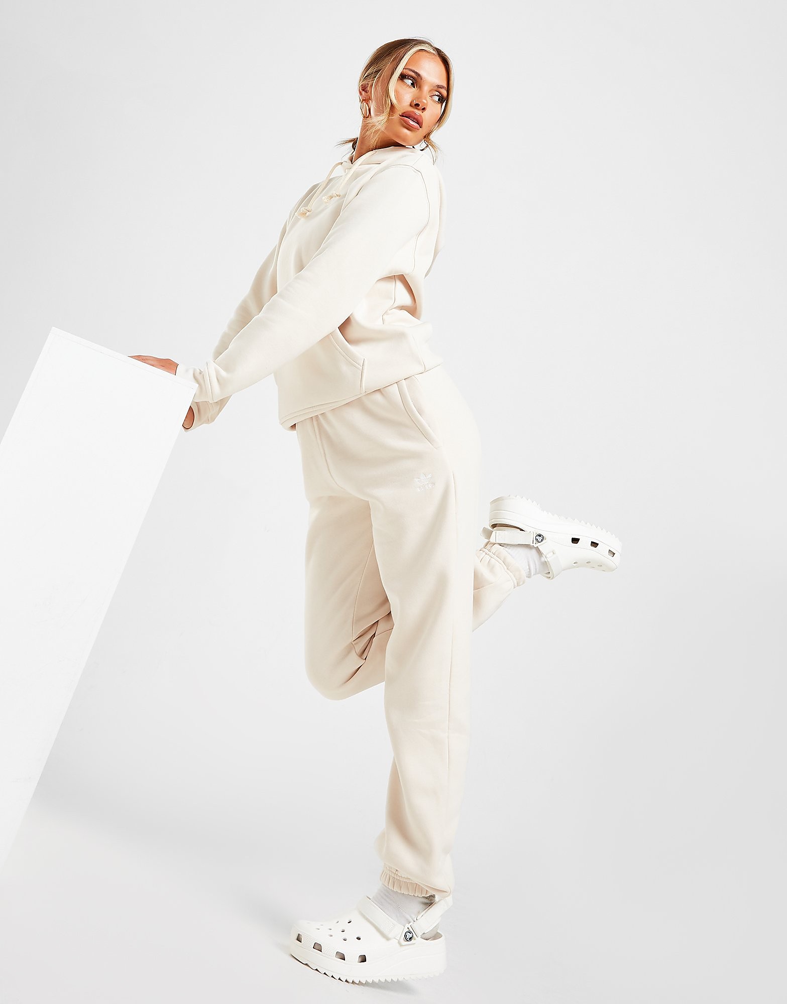 

adidas Originals Trefoil Joggers - Wonder White - Womens, Wonder White