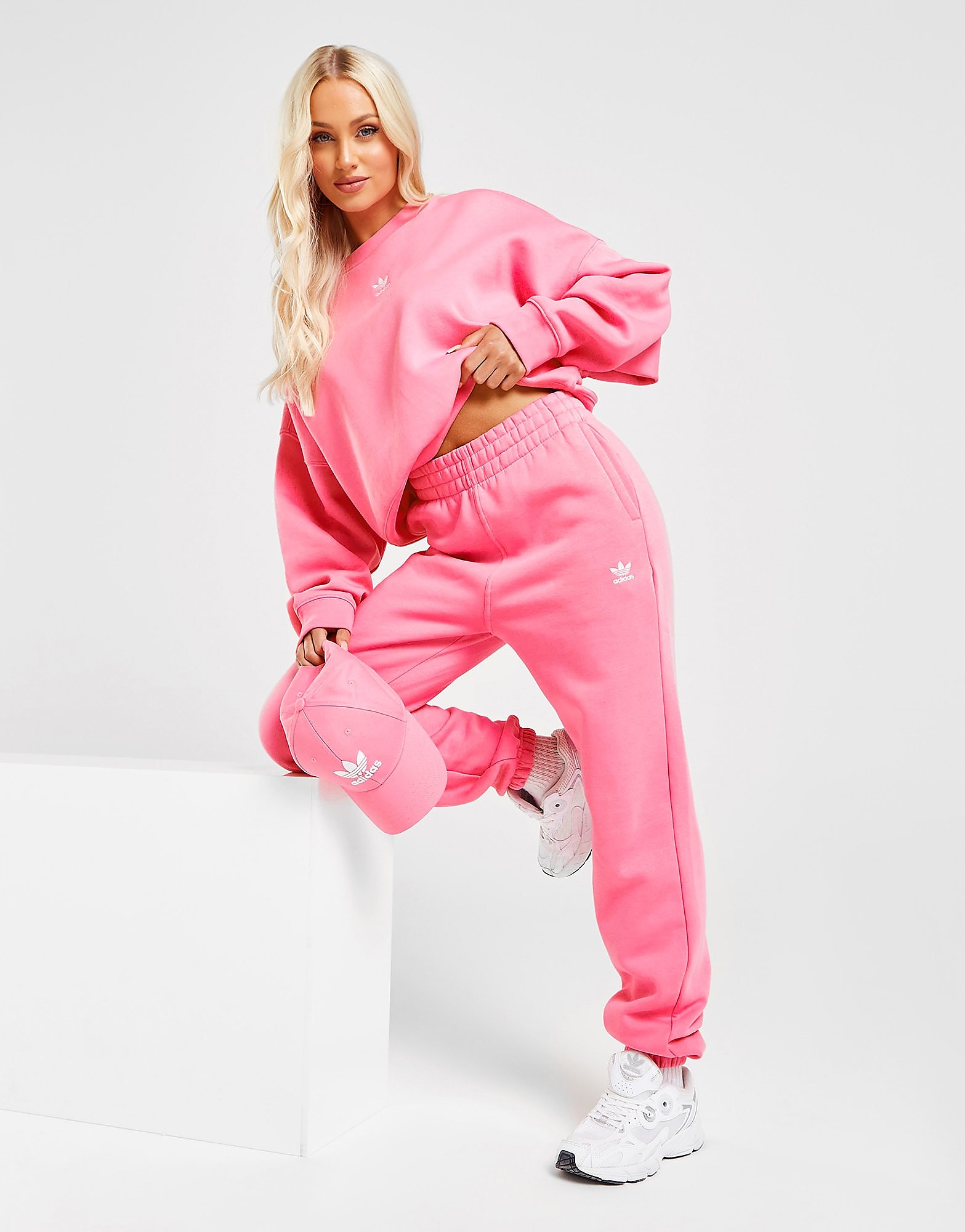 

adidas Originals Trefoil Joggers - Bliss Pink - Womens, Bliss Pink