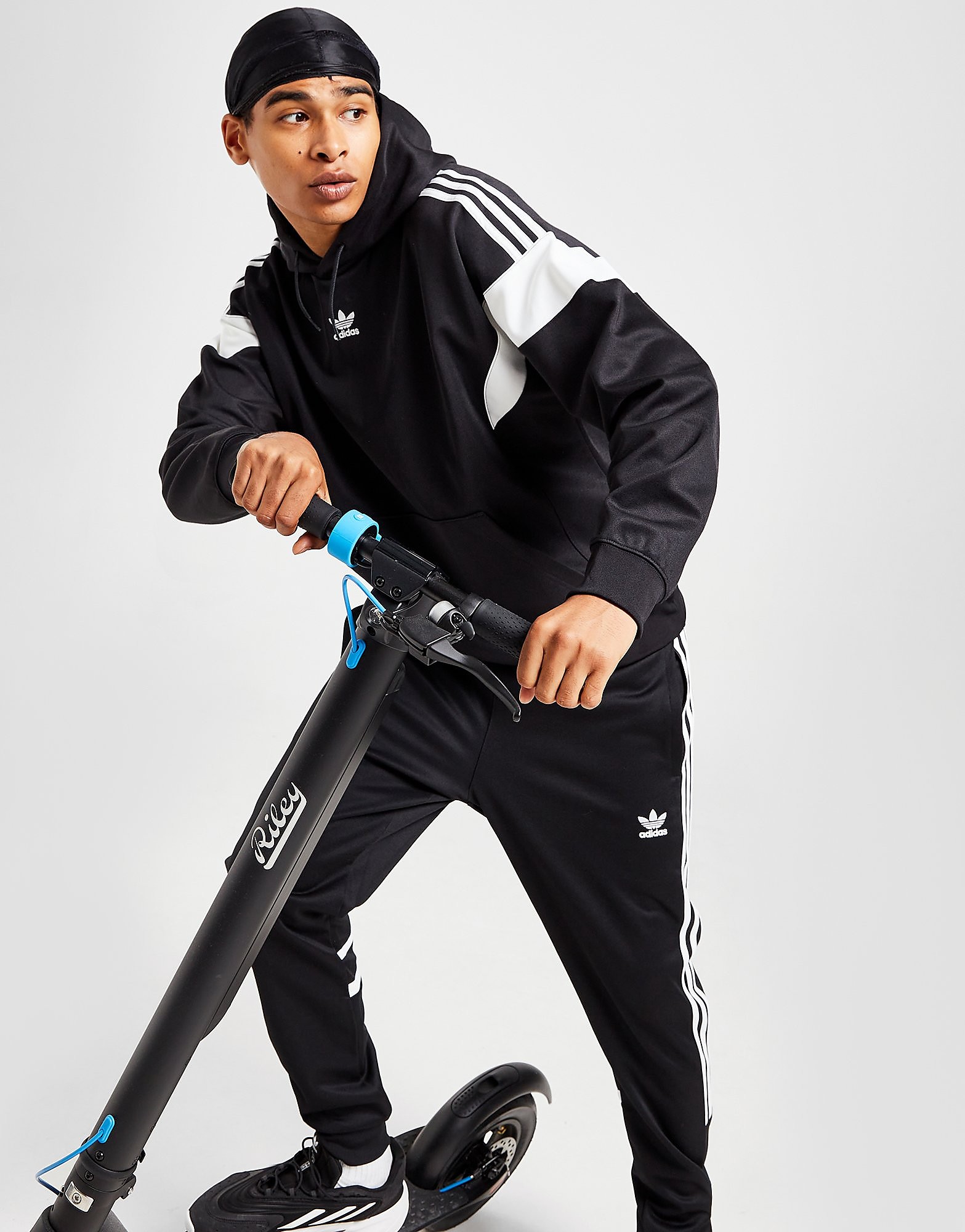 

adidas Originals Challenger Hoodie - Only at JD - Black / White - Mens, Black / White