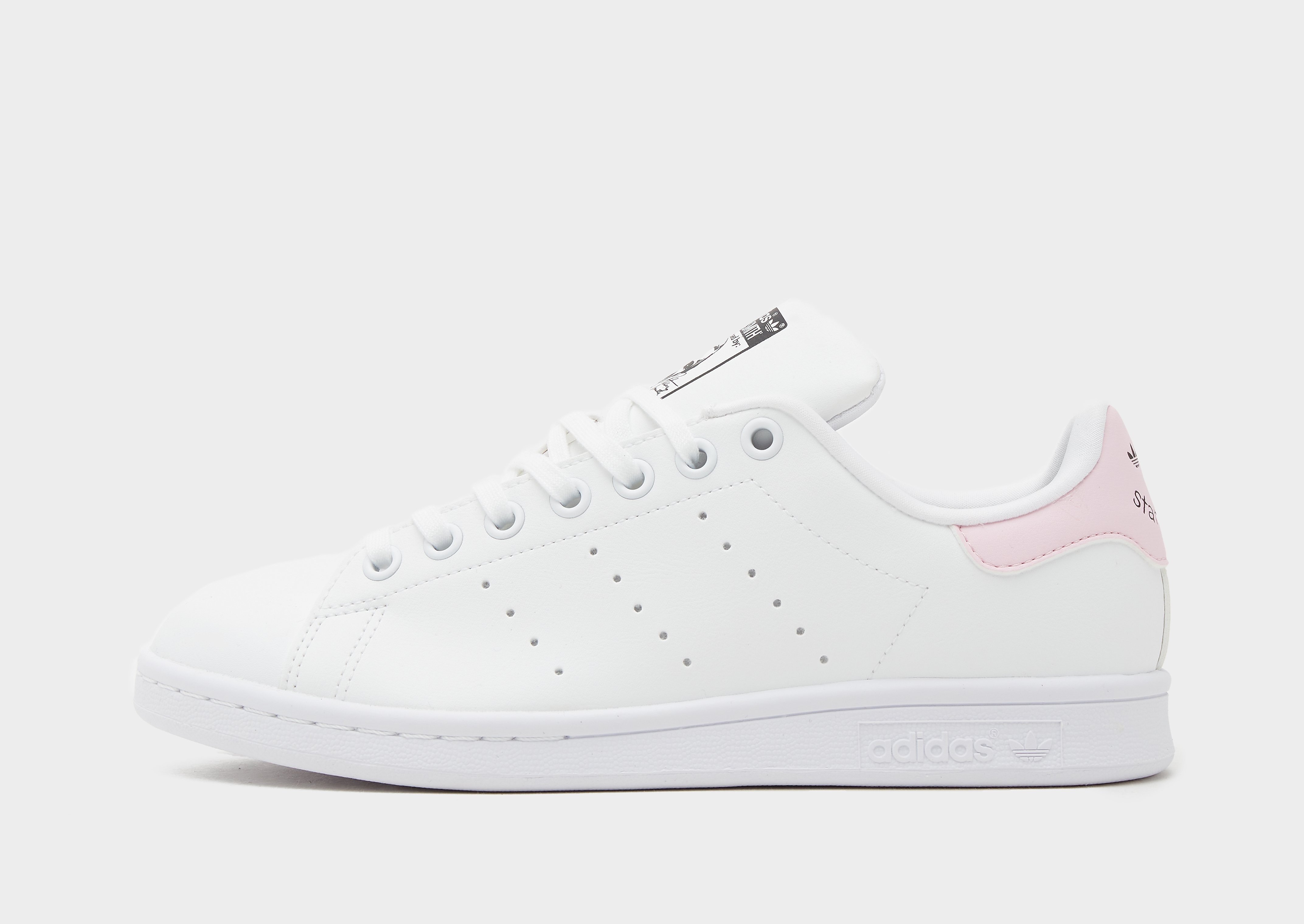 

adidas Originals Stan Smith Junior - Cloud White / Clear Pink / Core Black - Kids, Cloud White / Clear Pink / Core Black