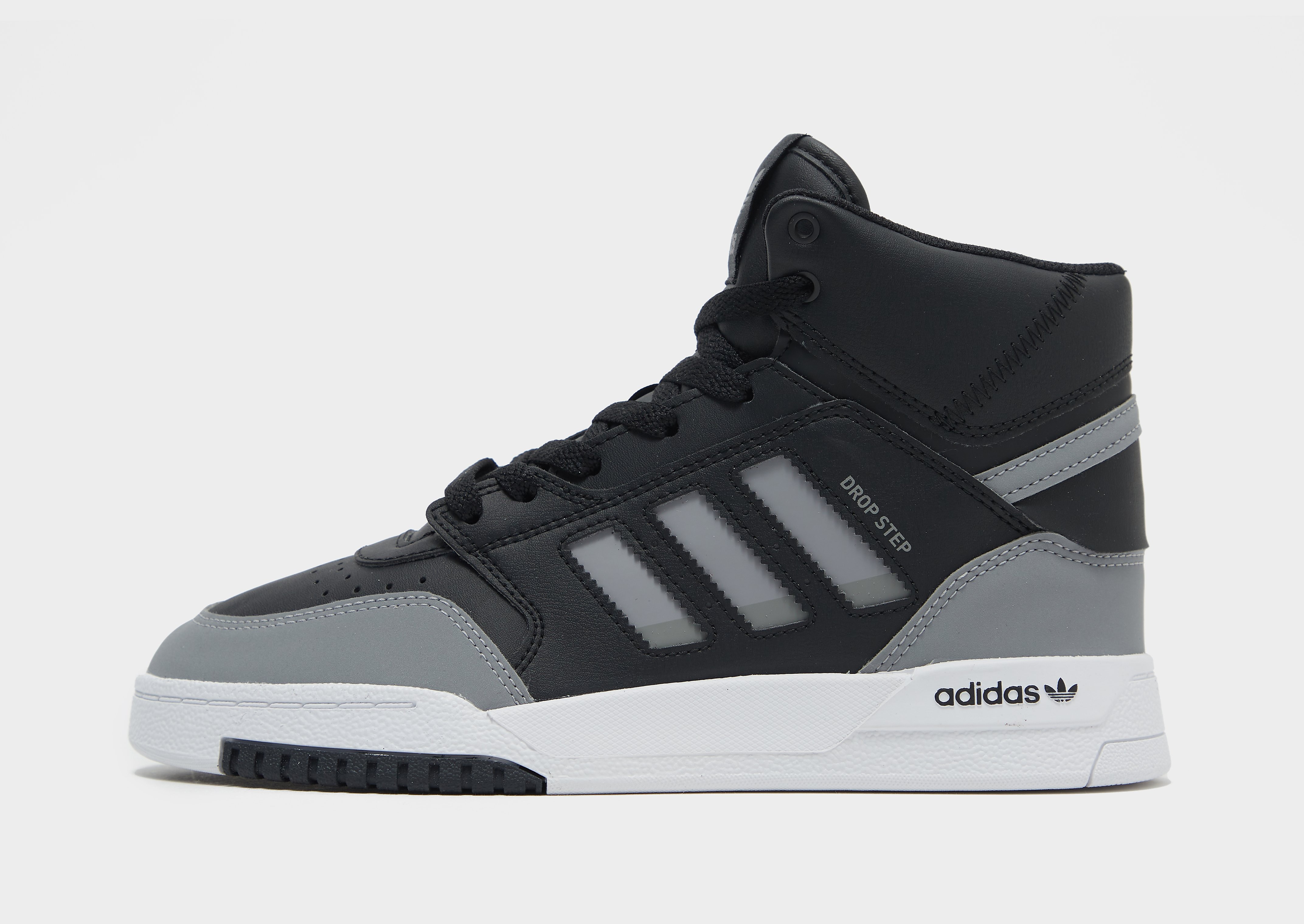 

adidas Originals Drop Step Mid Junior - Only at JD - Black/BLK/GRY$ - Kids, Black/BLK/GRY$