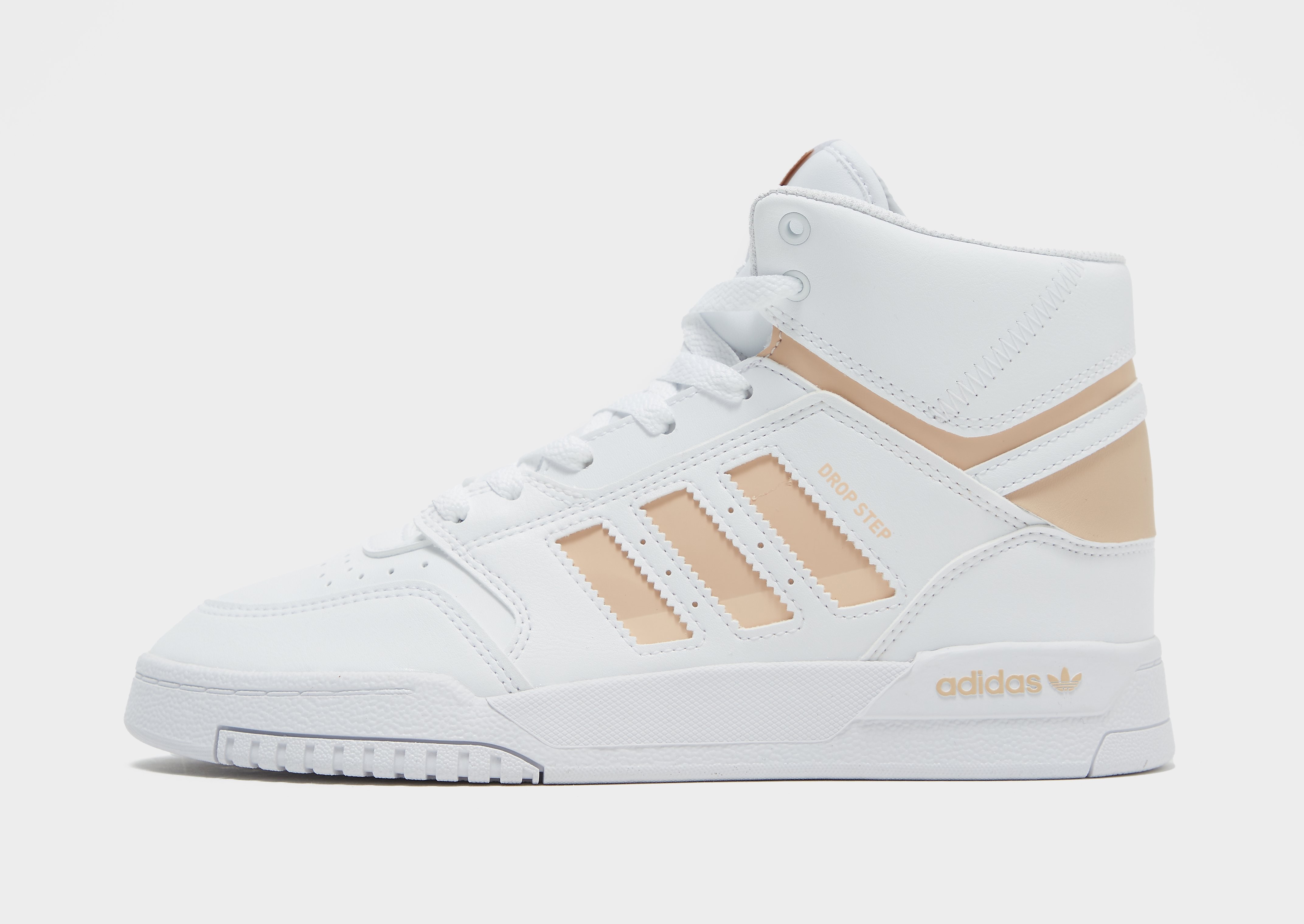 

adidas Originals Drop Step Mid Junior - Only at JD - White/WHT/BLUSH$ - Kids, White/WHT/BLUSH$