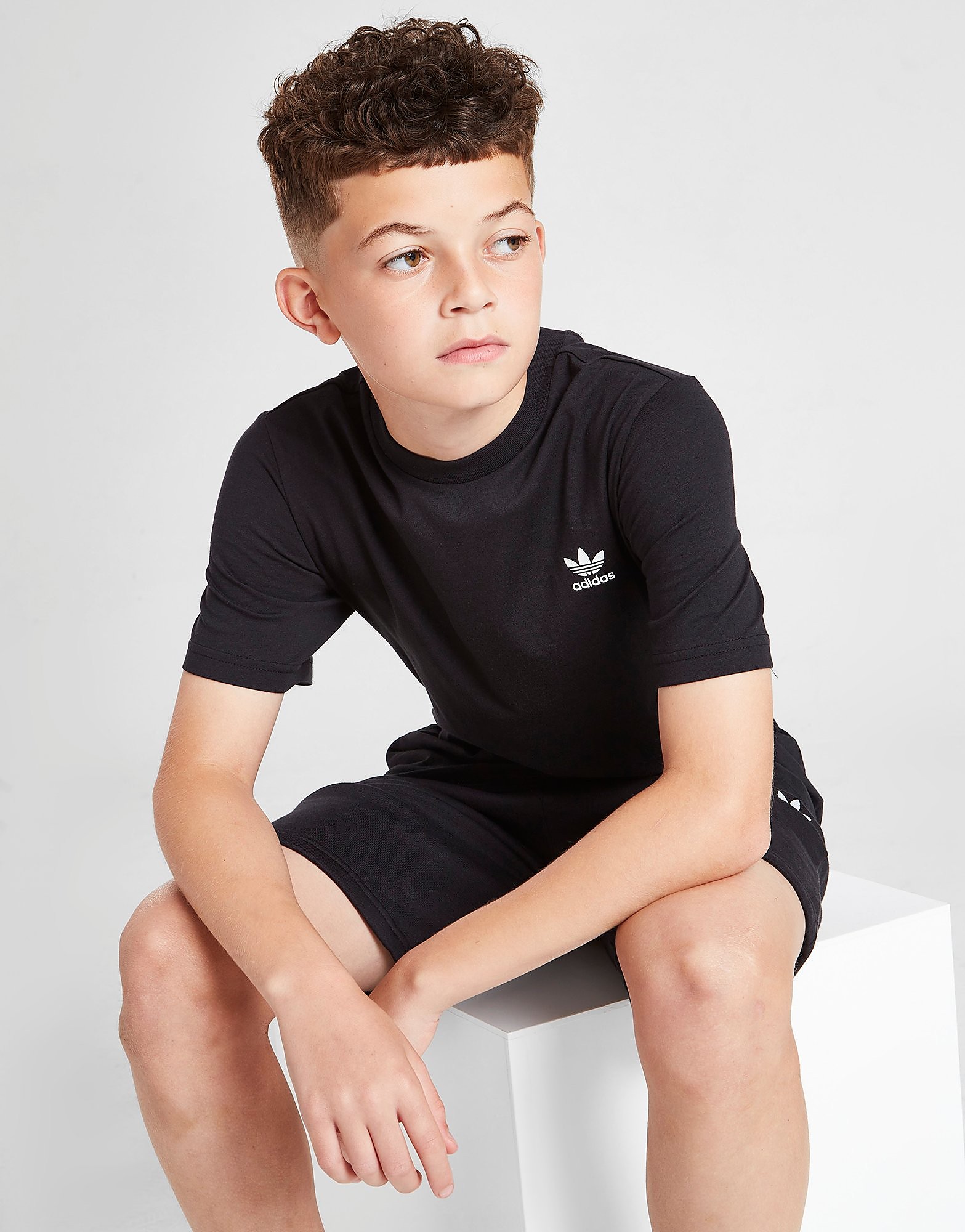 

adidas Originals Trefoil Essential T-Shirt Junior - Black - Kids, Black