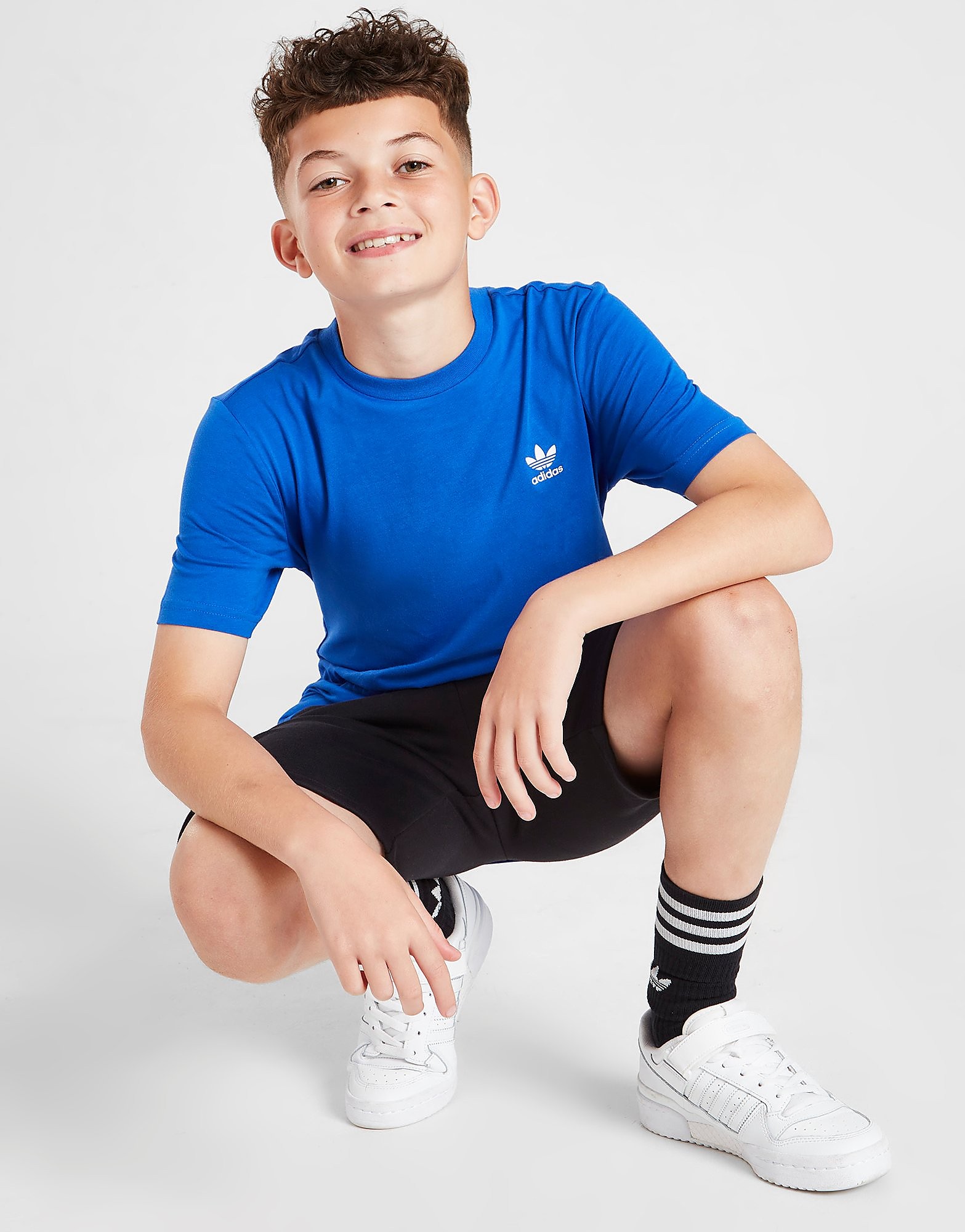

adidas Originals Trefoil Essential T-Shirt Junior - Blue - Kids, Blue