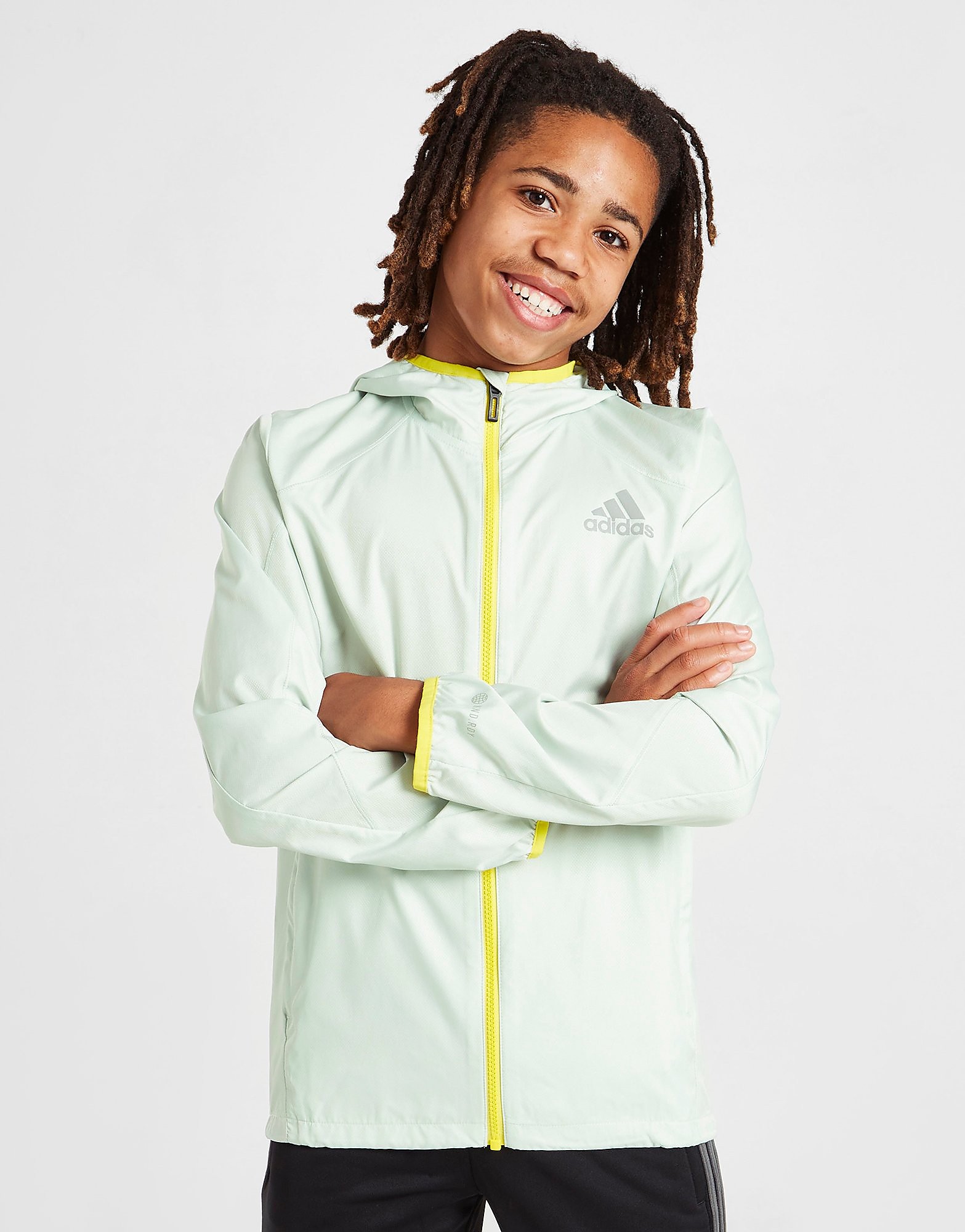 adidas Marathon Windbreaker Jacket Junior, Grön