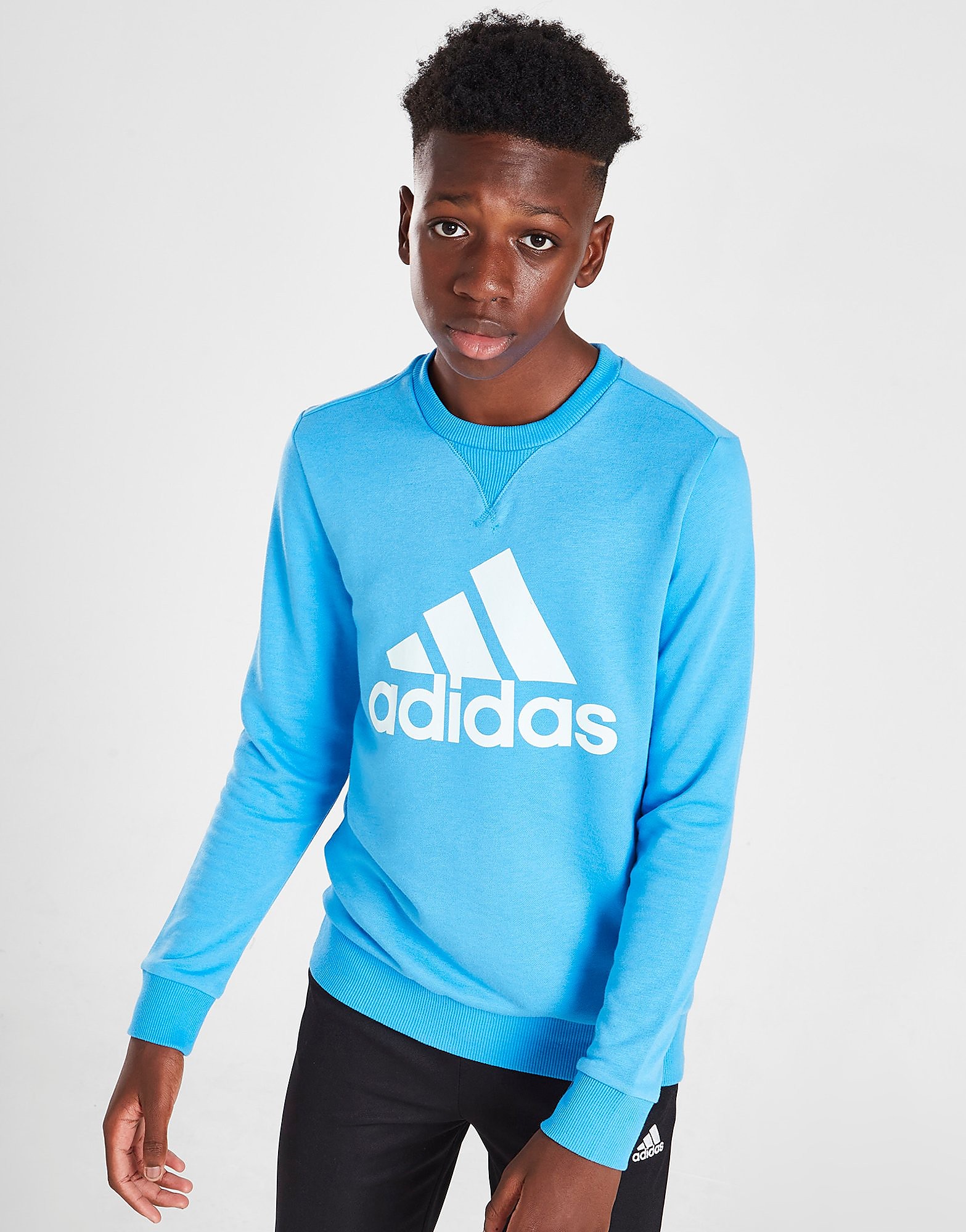 

adidas Badge of Sport Essentials Sweatshirt Junior - Blue - Kids, Blue