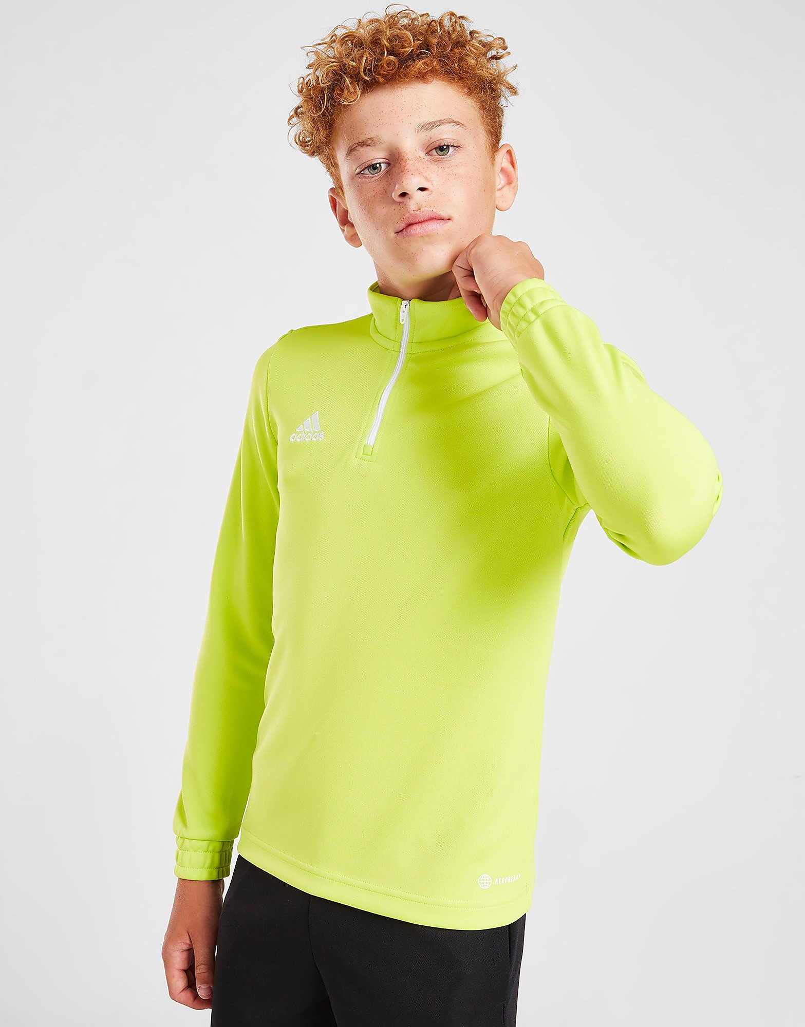 

adidas Entrada 22 1/4 Zip Top Junior - Team Semi Sol Yellow - Kids, Team Semi Sol Yellow