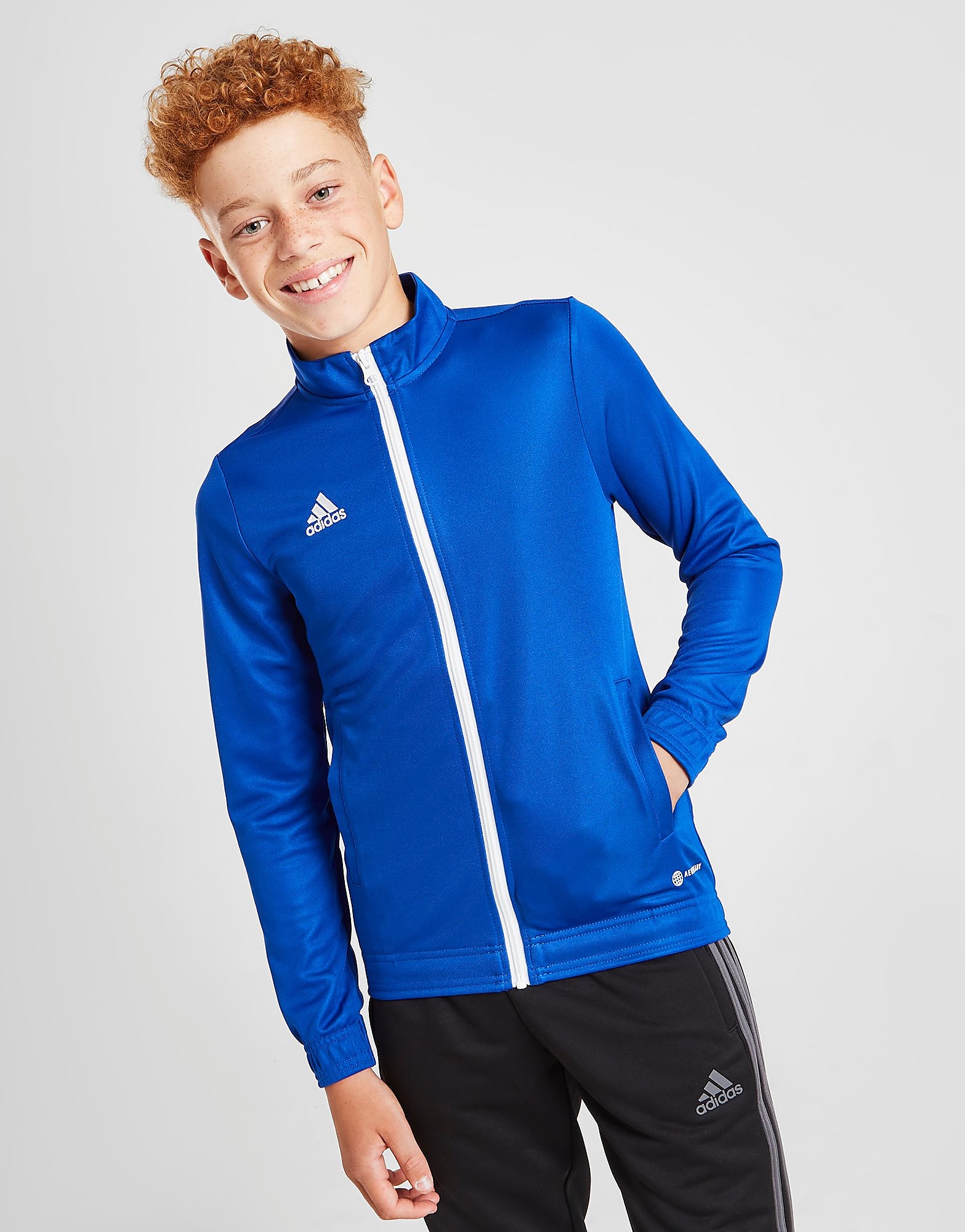 

adidas Entrada 22 Full Zip Track Top Junior - Blue - Kids, Blue