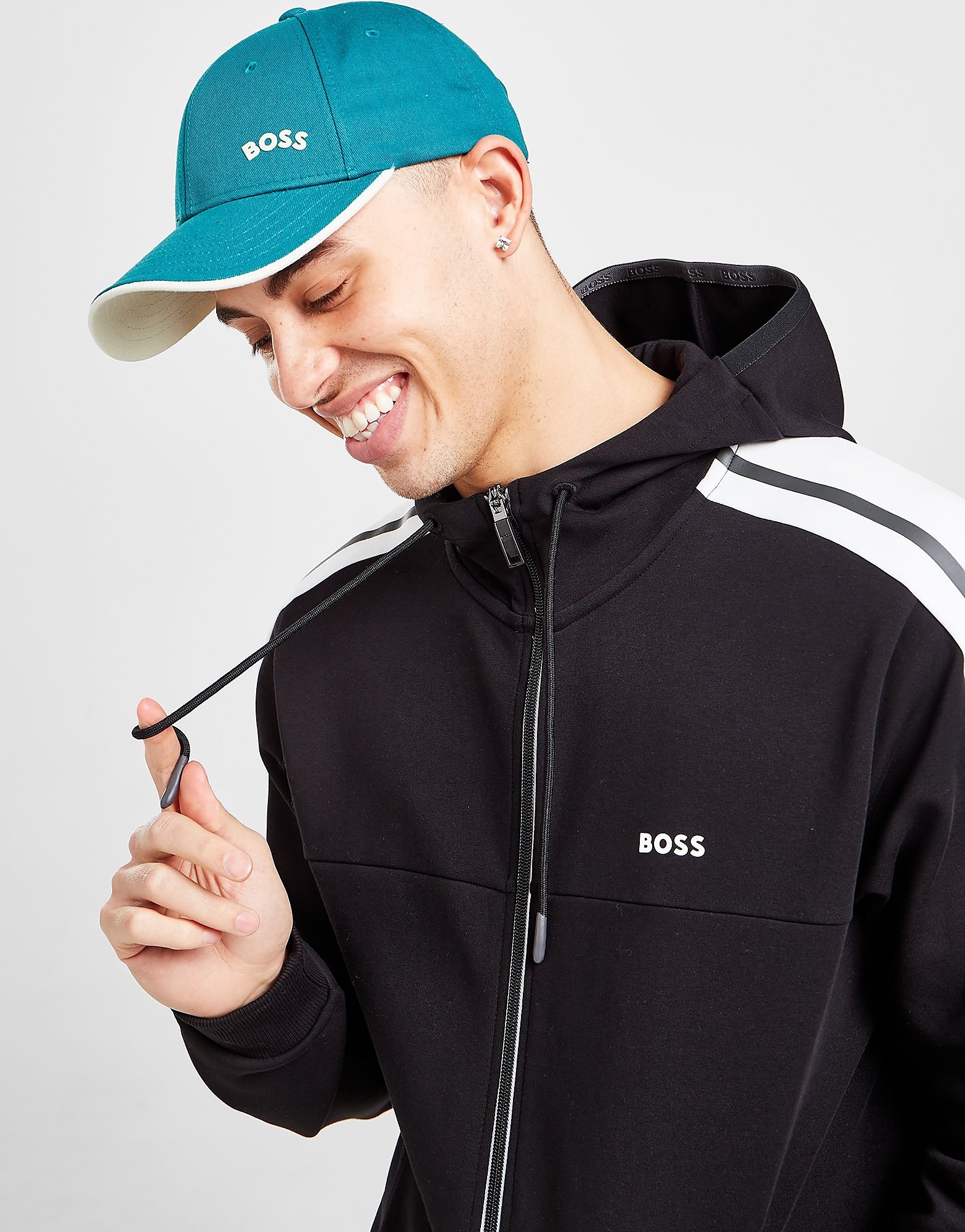 

BOSS Bold Logo Cap - Green - Womens, Green