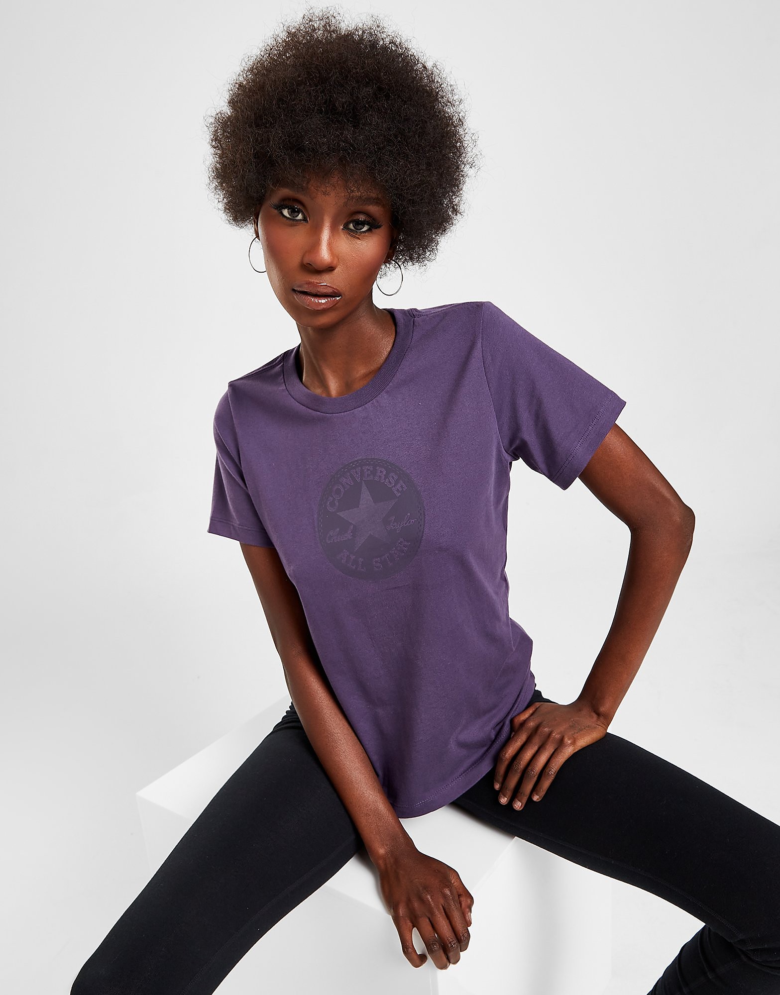 

Converse Chuck Patch T-Shirt - Purple - Womens, Purple