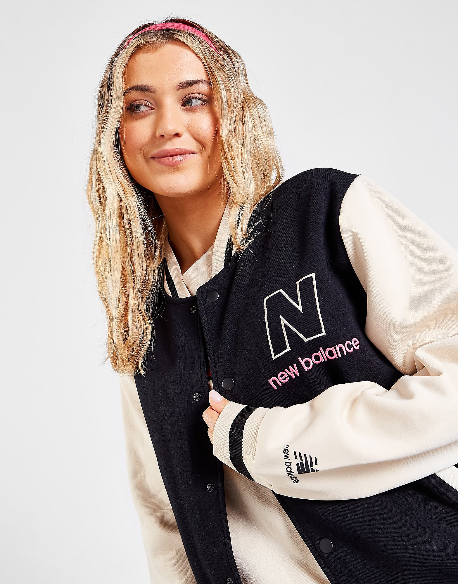 

New Balance Baseball Jacket - Black - Womens, Black
