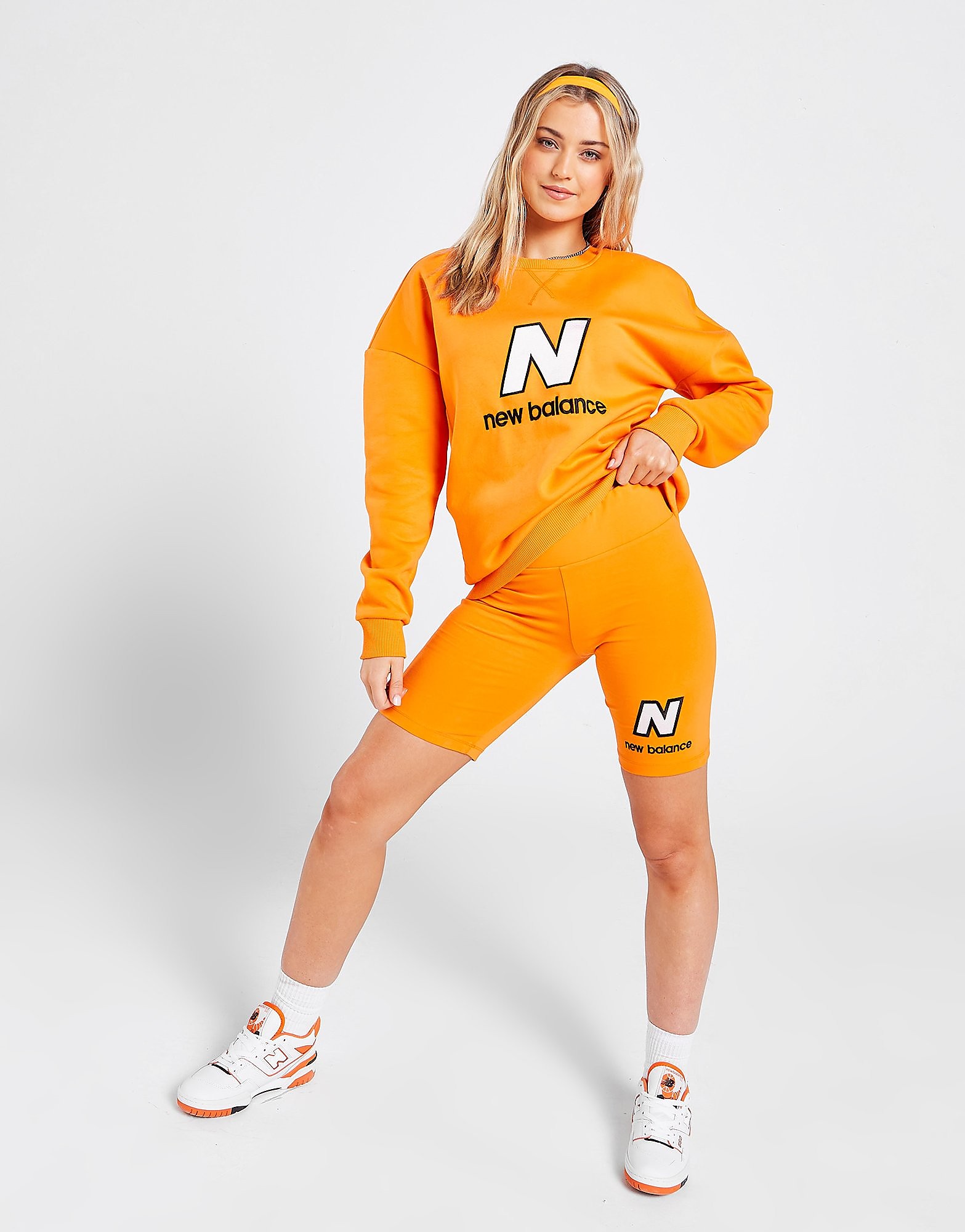 

New Balance 5" Cycle Shorts - Orange - Womens, Orange