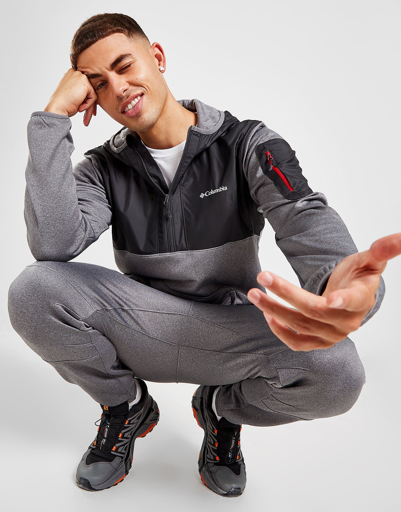 

Columbia Wallowa 1/2 Zip Hoodie - Only at JD - Grey - Mens, Grey