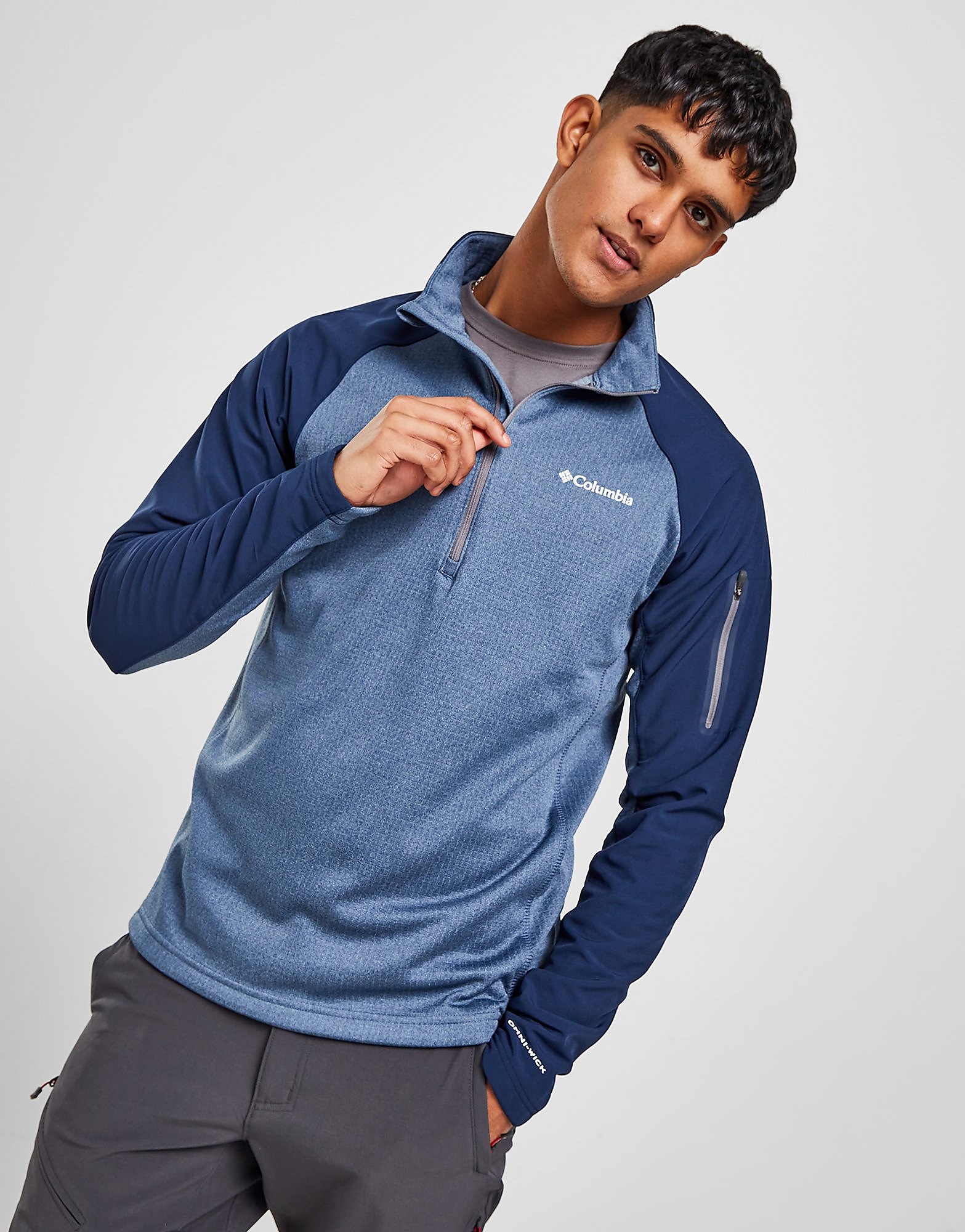 

Columbia Deerhaven 1/4 Zip Top - Only at JD - Blue - Mens, Blue