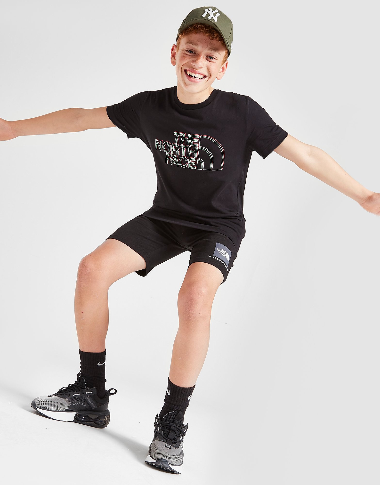 

The North Face Layered Logo T-Shirt Junior - Only at JD - Black - Kids, Black