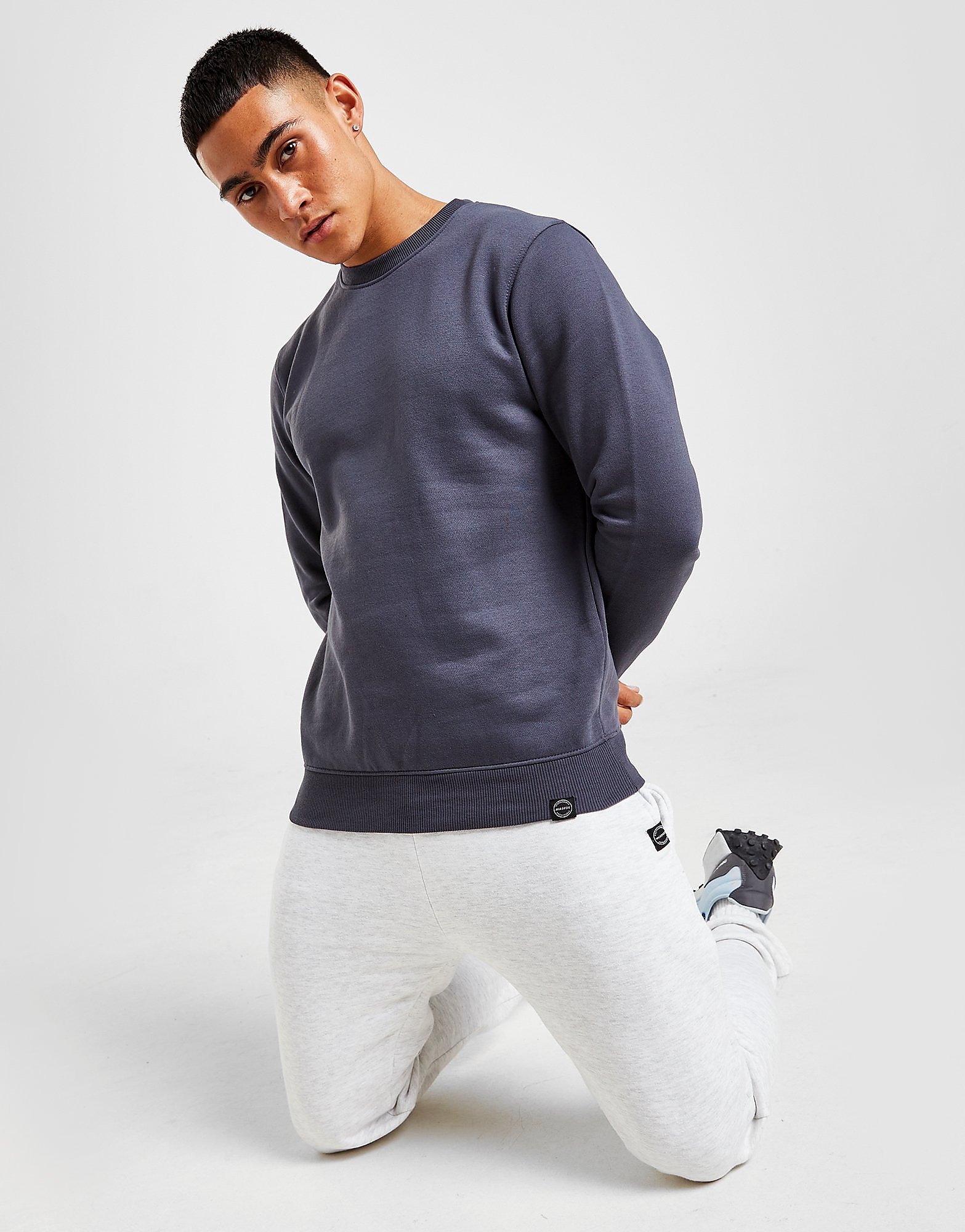 

Sustainable McKenzie Essential Crew Sweatshirt - Only at JD - Blue - Mens, Blue